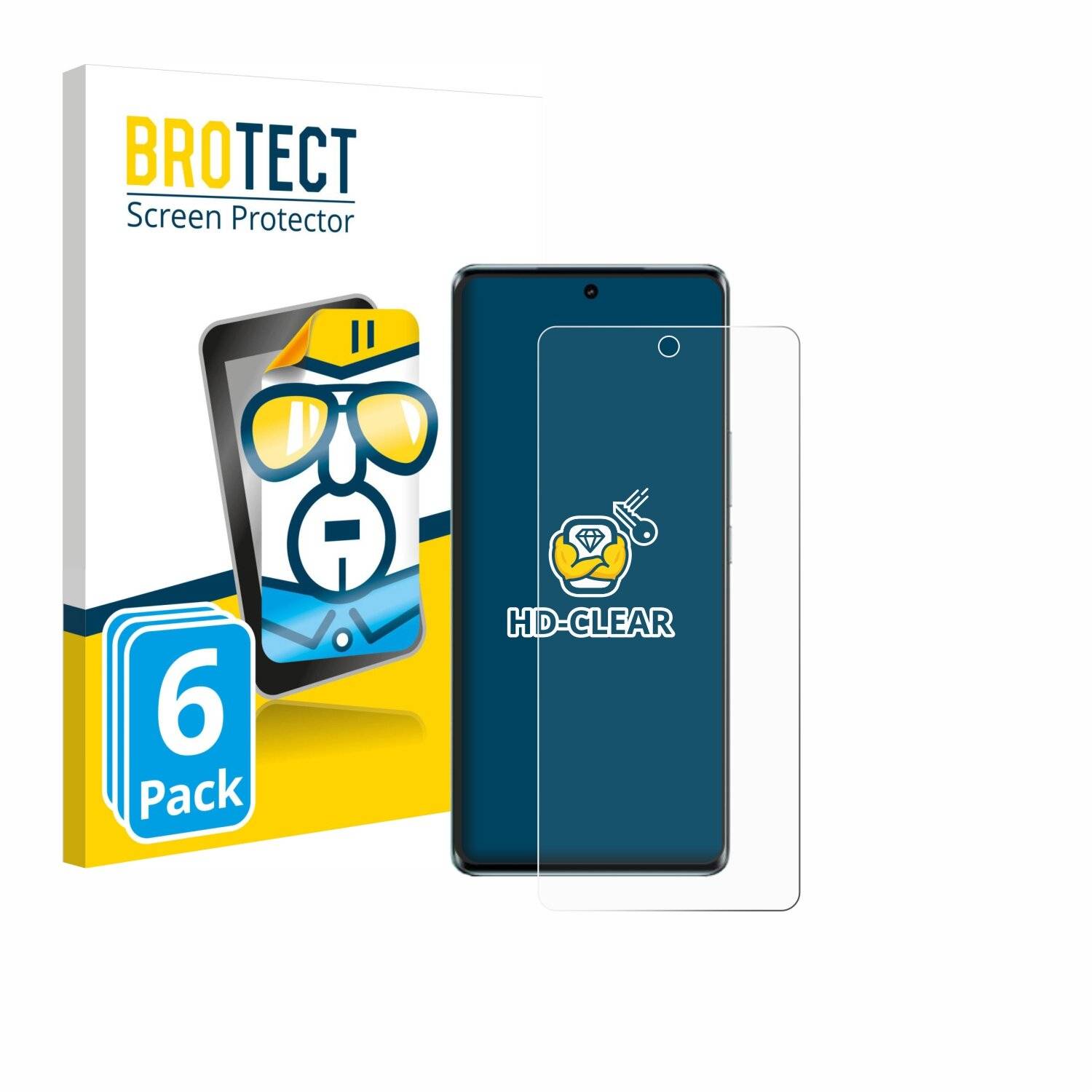 6x BROTECT Displayschutz-Folie für Vivo V30