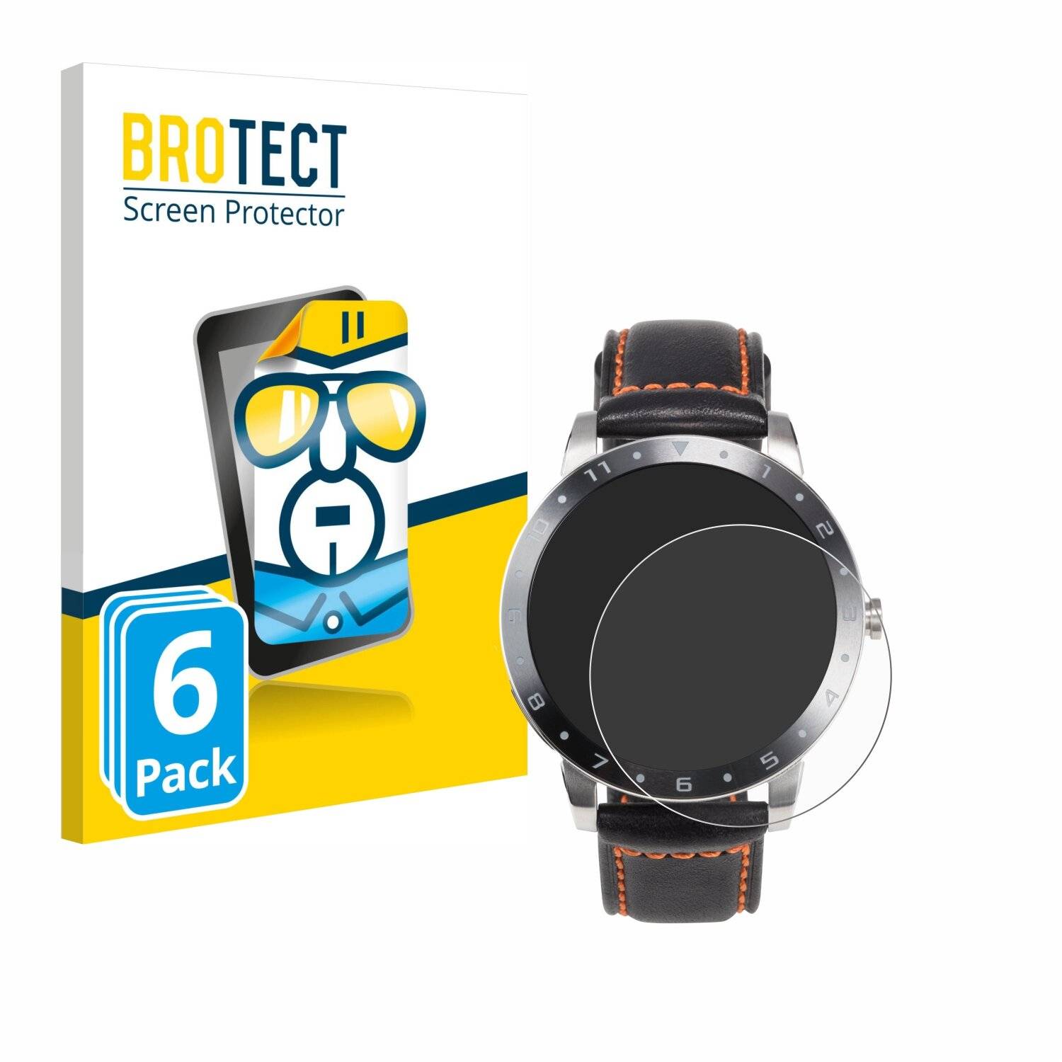 6x BROTECT Displayschutz-Folie für ASUS VivoWatch