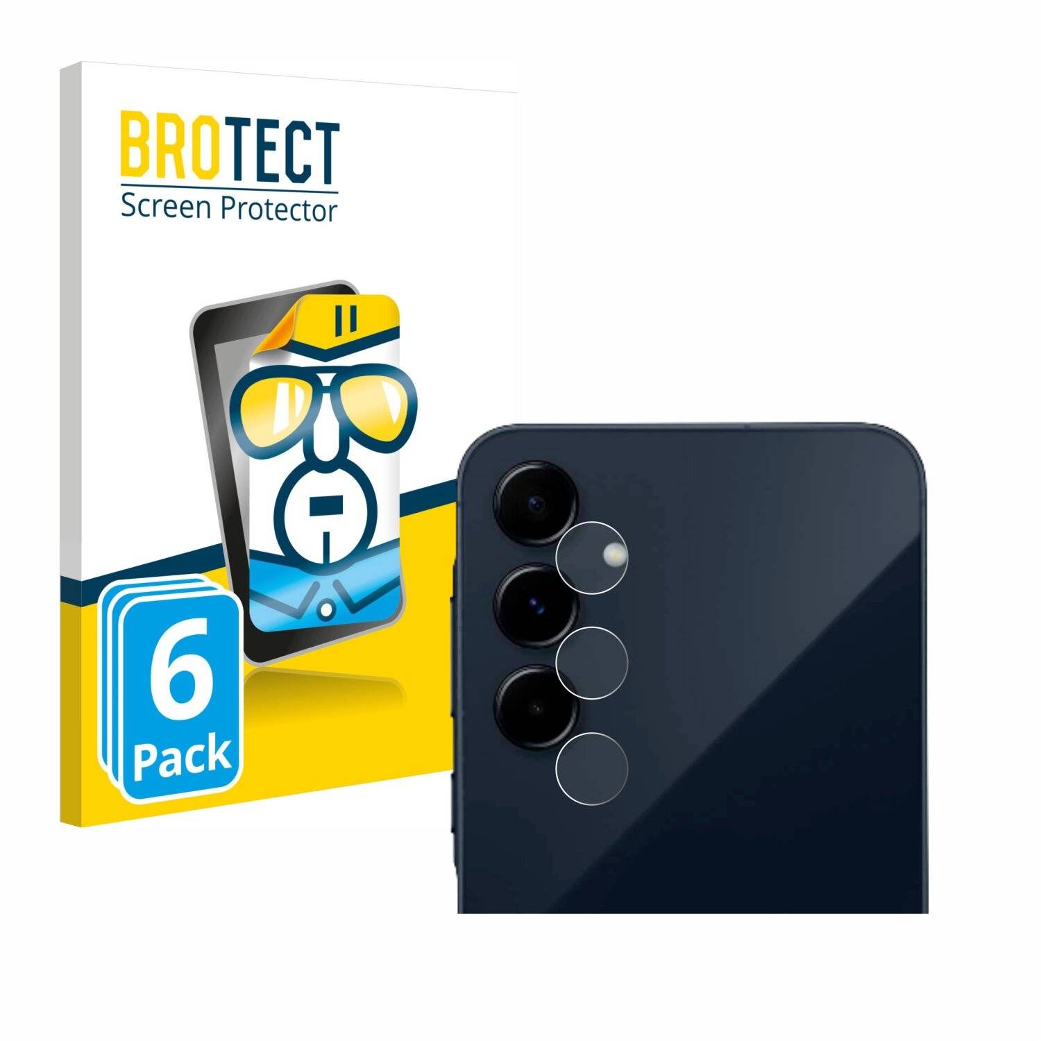 6x BROTECT Displayschutz-Folie für Samsung Galaxy A35 5G (NUR