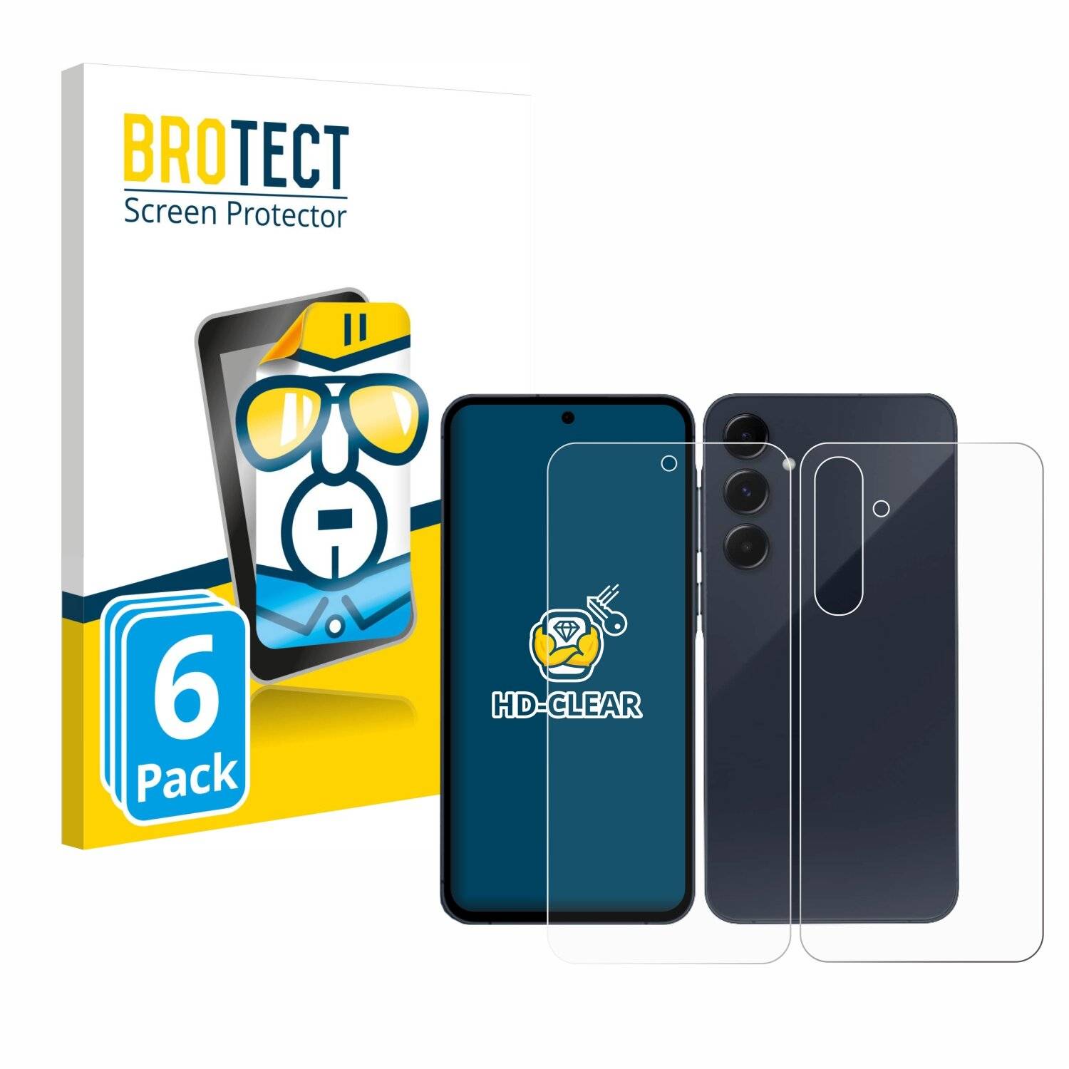 6x BROTECT Displayschutz-Folie für Samsung Galaxy A35 5G
