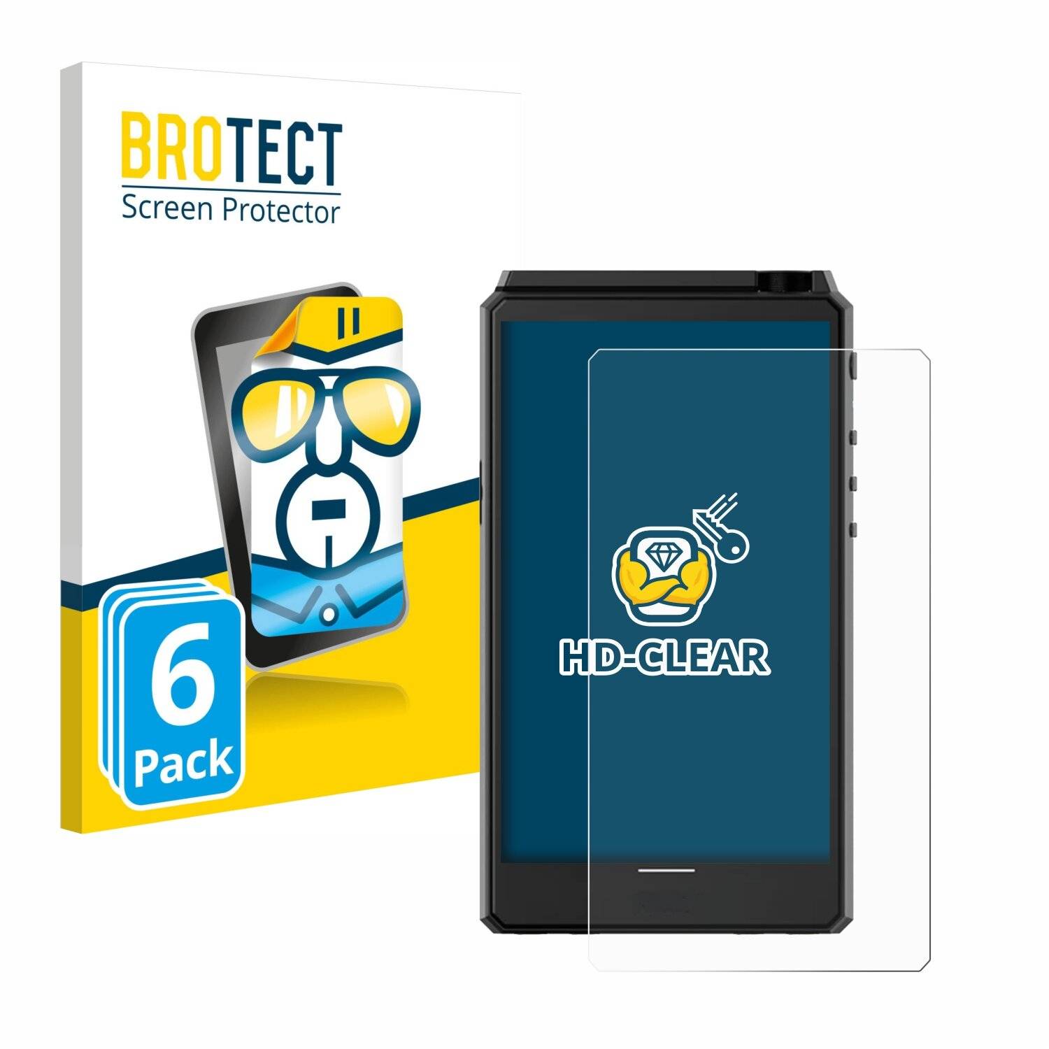 6x BROTECT Displayschutz-Folie für Hiby R6