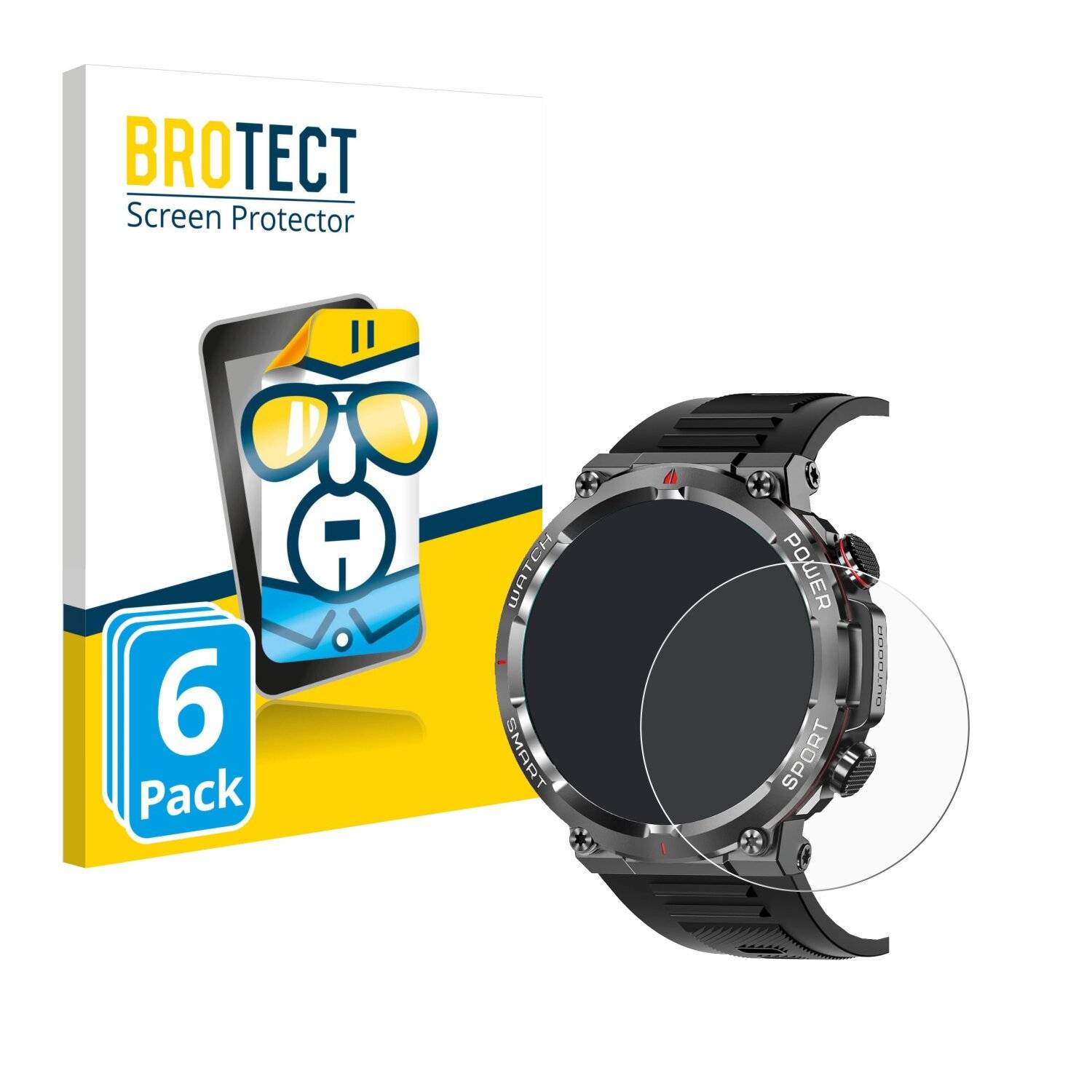 6x BROTECT Displayschutz-Folie für Iowodo W50