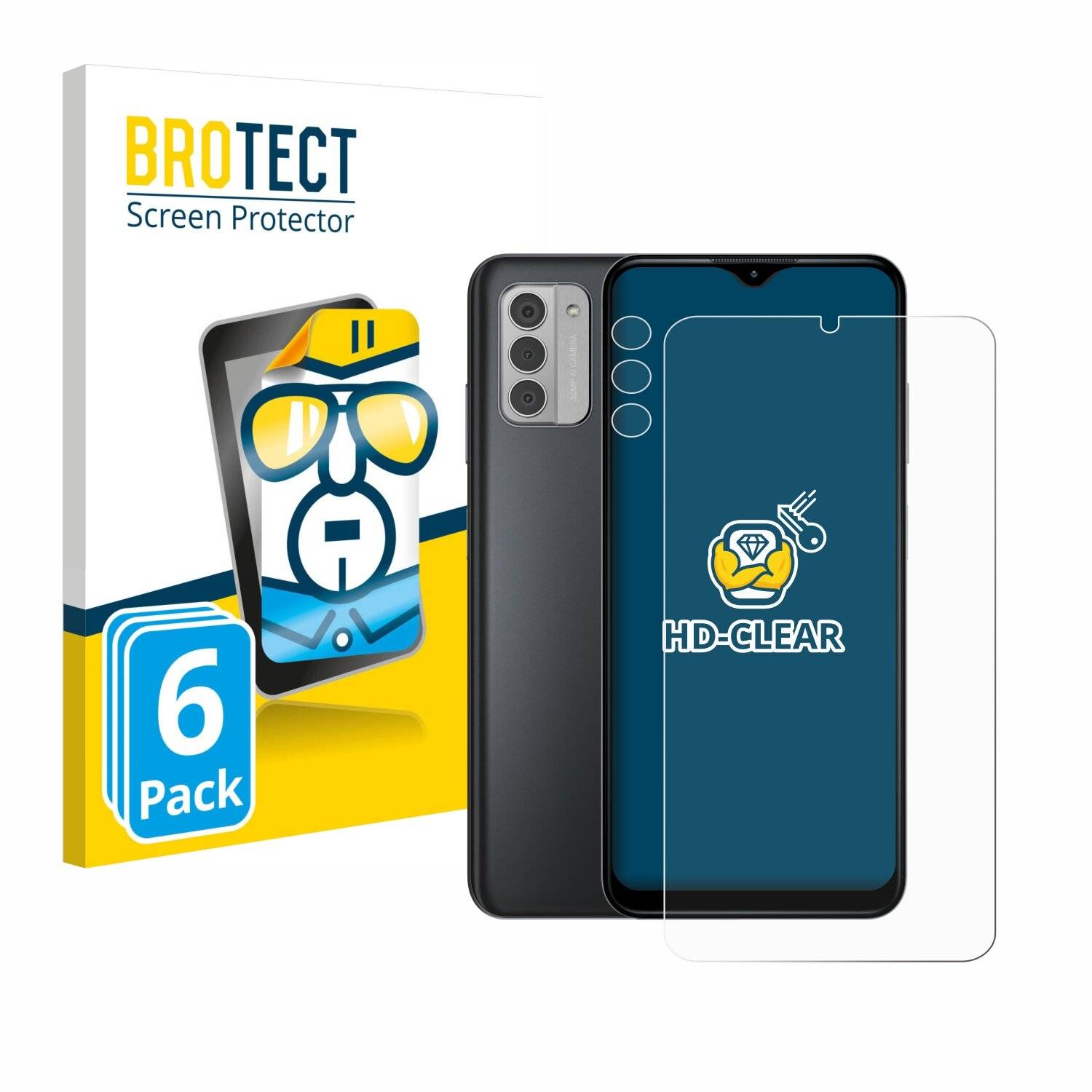 6x BROTECT Displayschutz-Folie für Nokia G42 5G