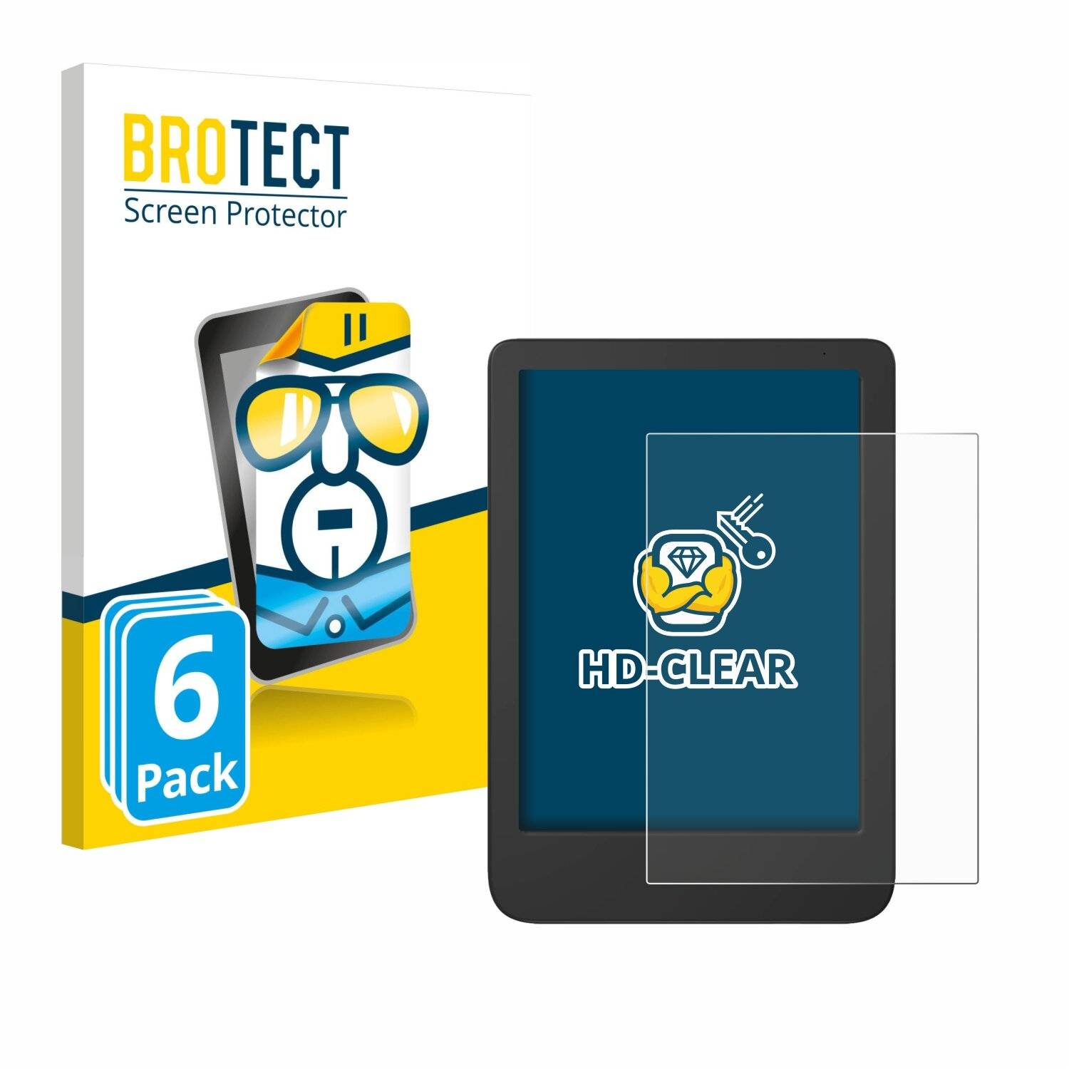 6x BROTECT Displayschutz-Folie für Tolino Shine 5 Color