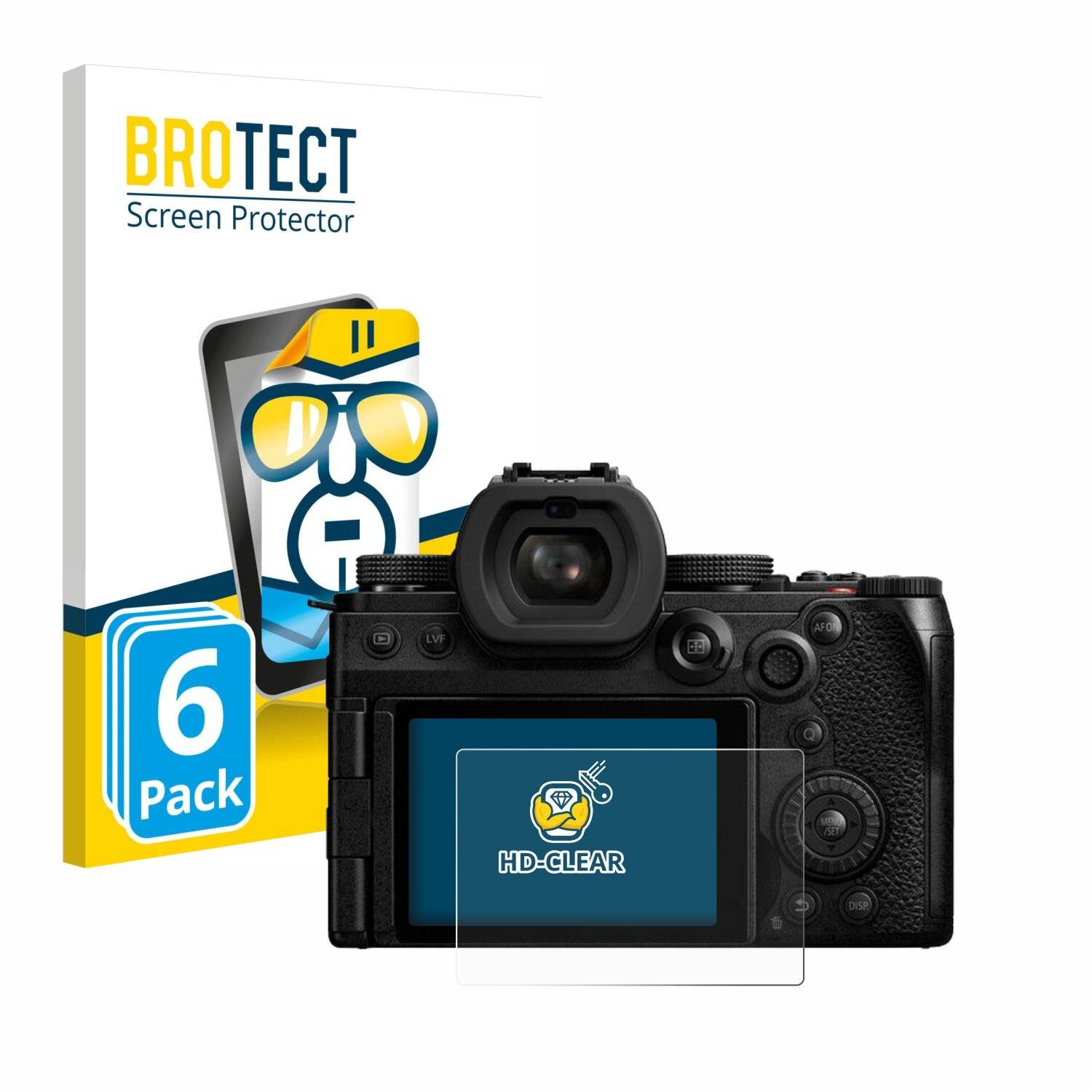 6x BROTECT Displayschutz-Folie für Panasonic Lumix