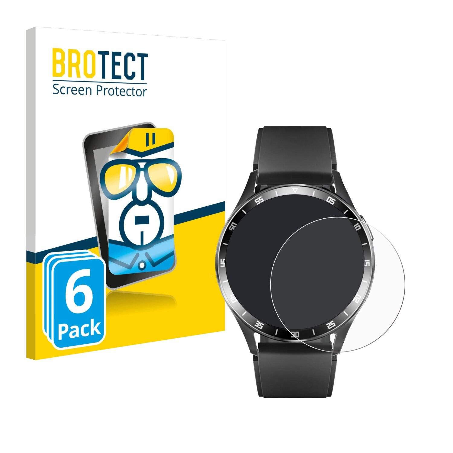 6x BROTECT Displayschutz-Folie für usogood Smartwatch
