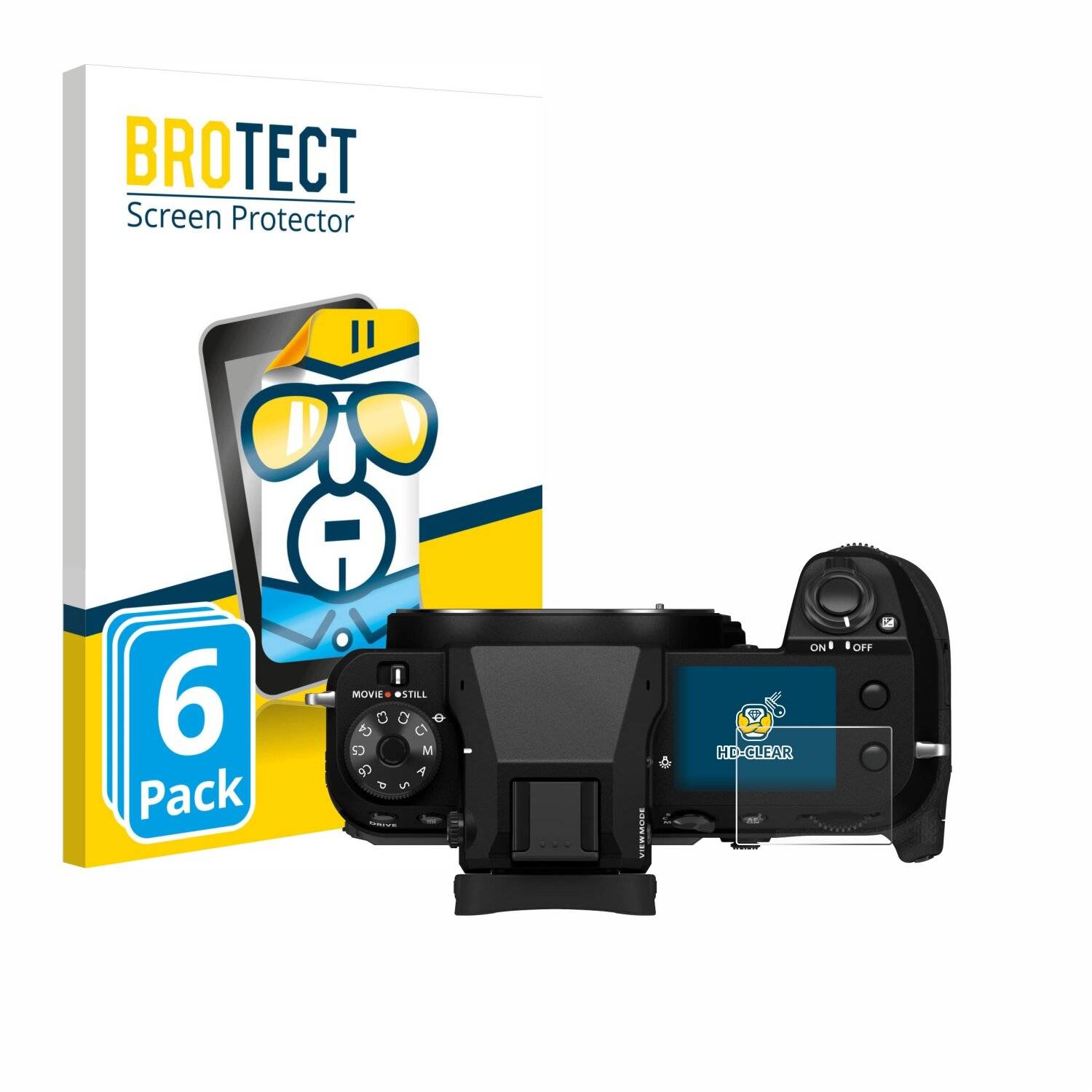 6x BROTECT Displayschutz-Folie für Fujifilm GFX100S II