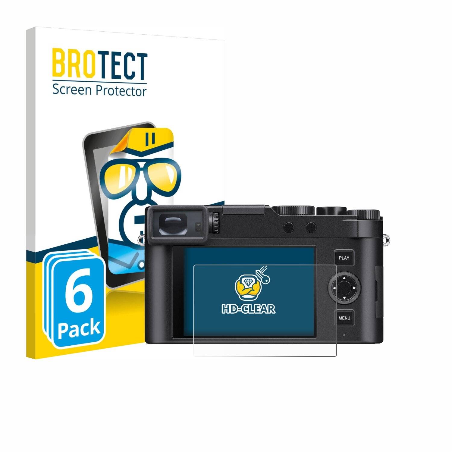 6x BROTECT Displayschutz-Folie für Leica D-Lux