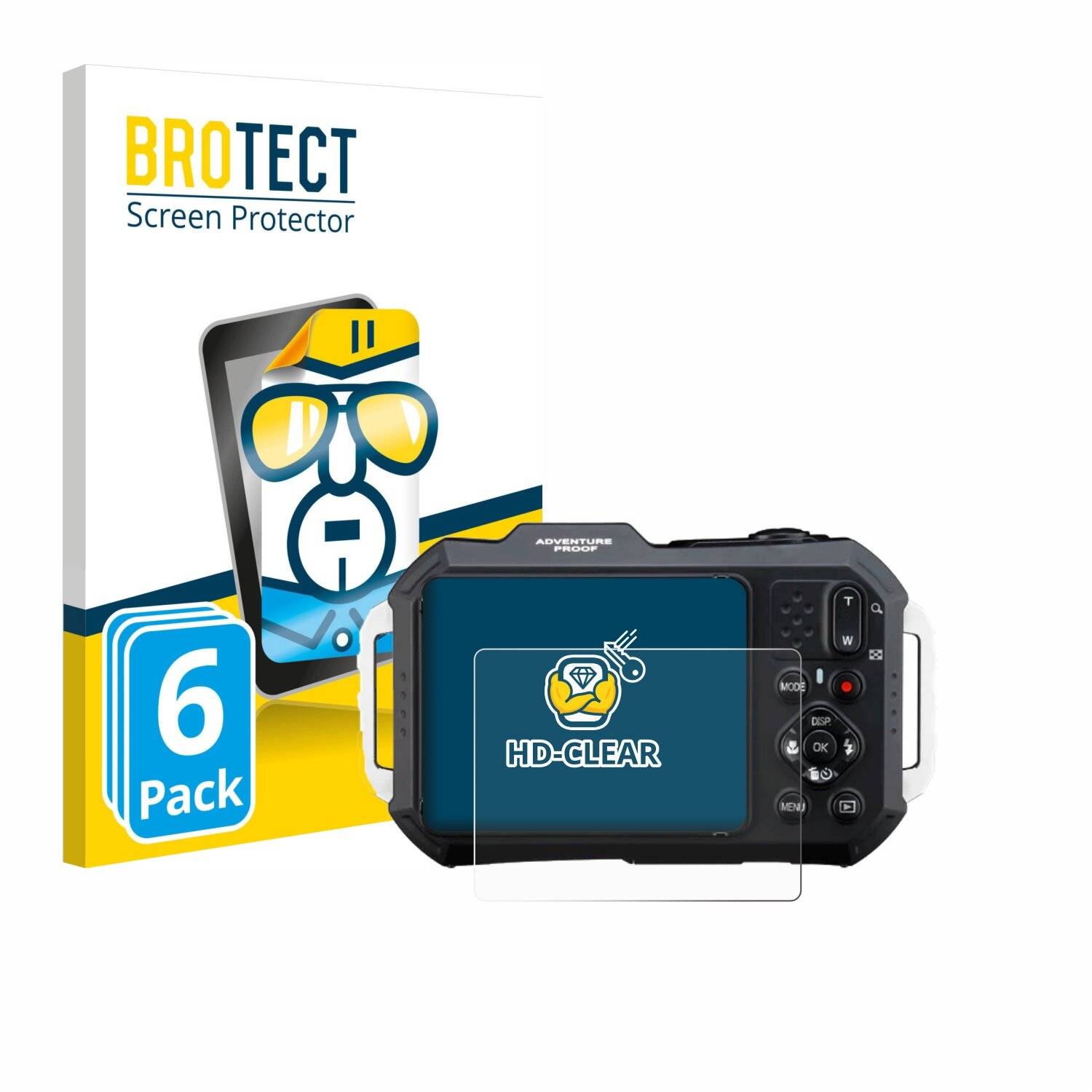 6x BROTECT Displayschutz-Folie für Ricoh Pentax