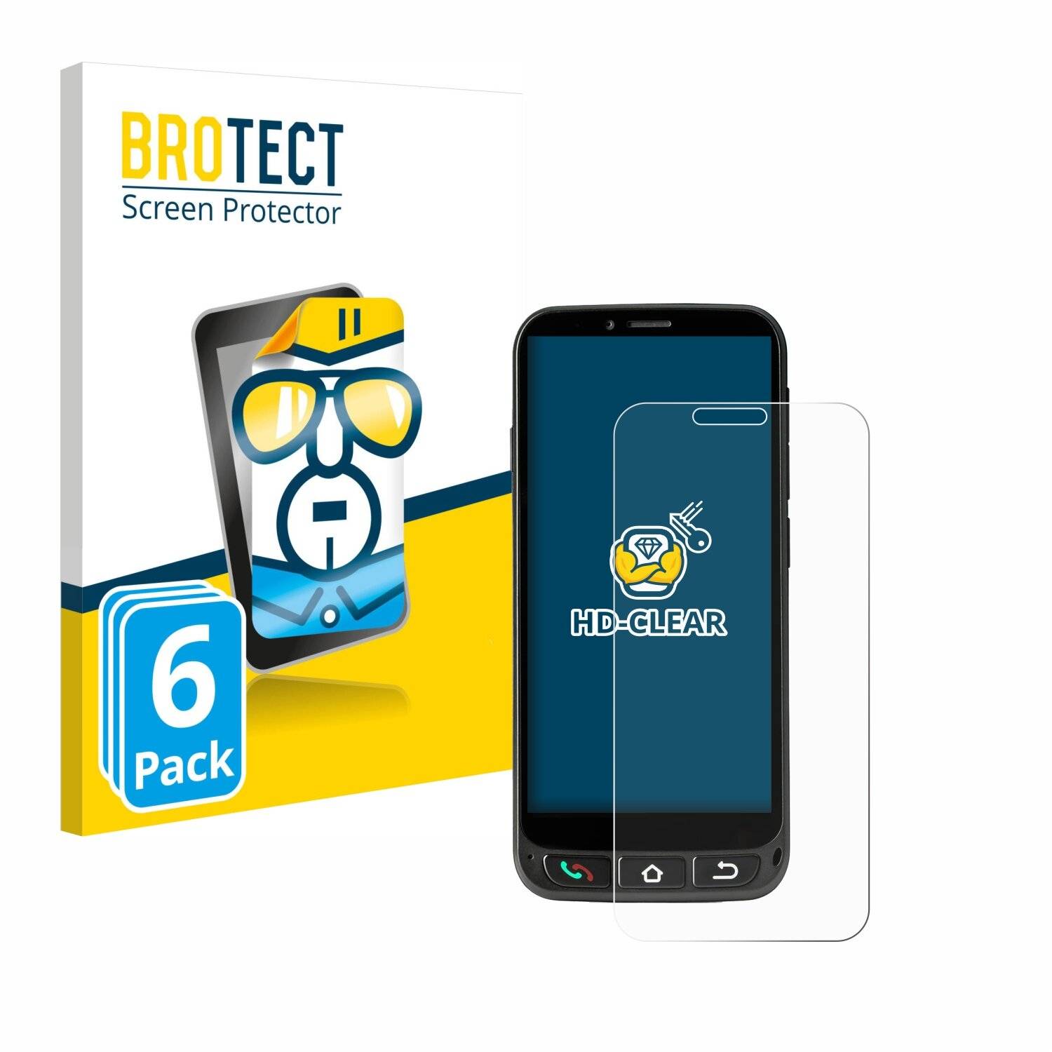 6x BROTECT Displayschutz-Folie für SPC Zeus 4G