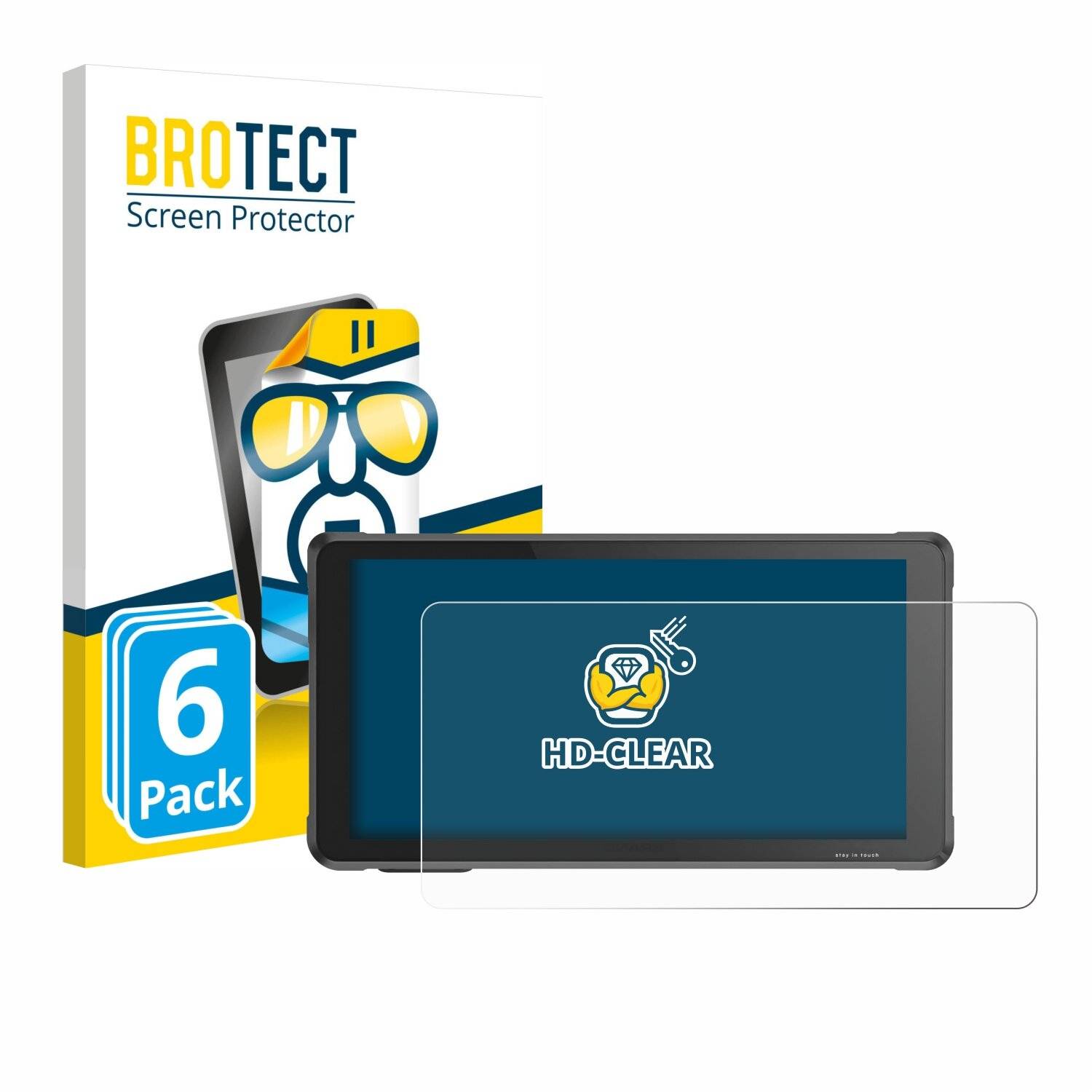 6x BROTECT Displayschutz-Folie für Interphone