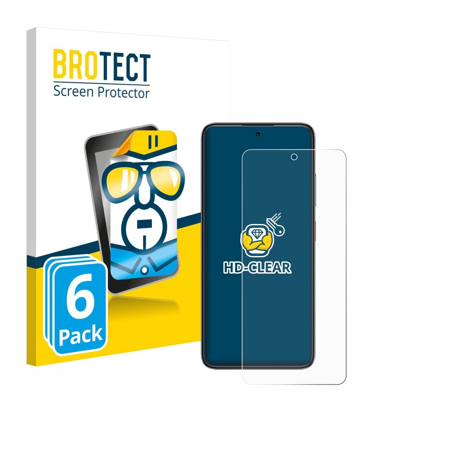 6x BROTECT Displayschutz-Folie für ZTE Axon