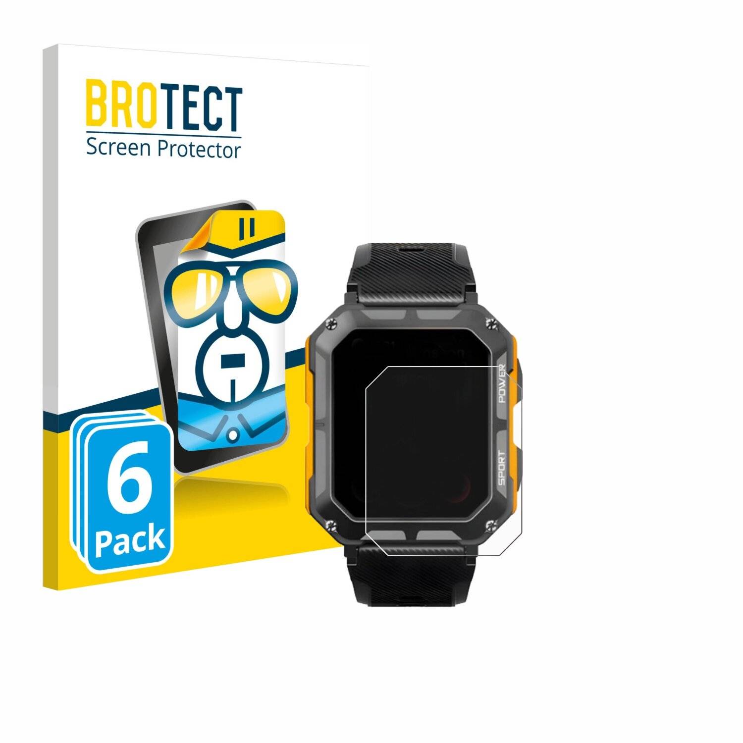 6x BROTECT Displayschutz-Folie für ArmorWatch