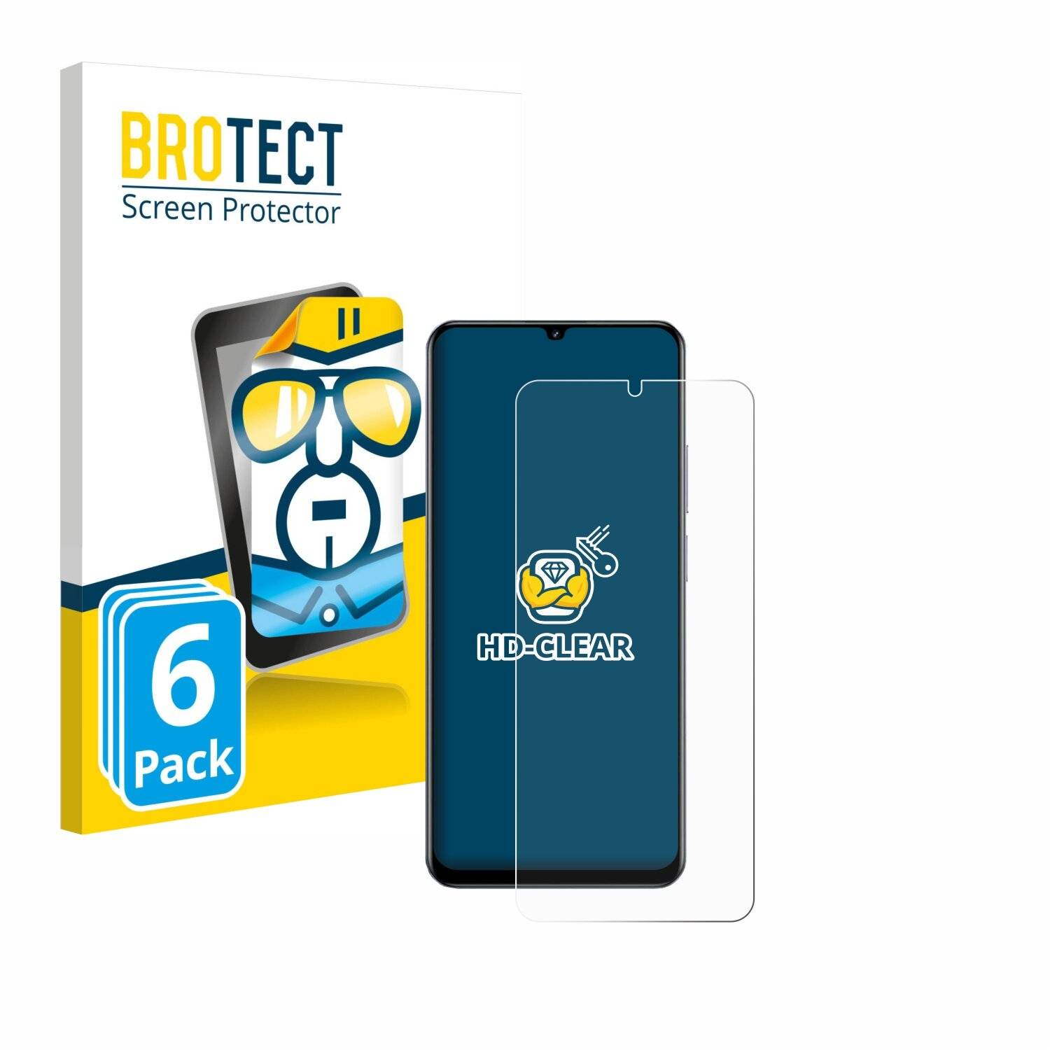 6x BROTECT Displayschutz-Folie für realme