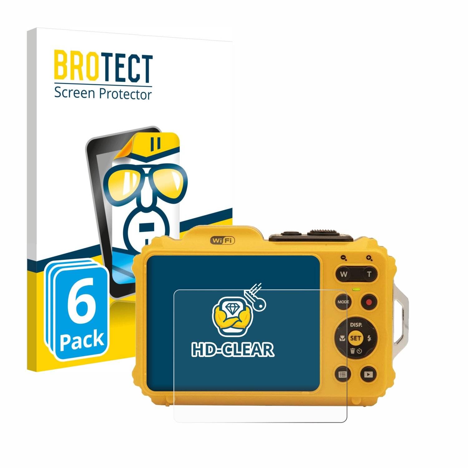 6x BROTECT Displayschutz-Folie für Kodak Pixpro