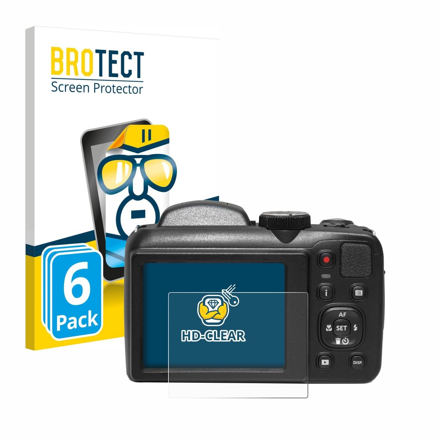 6x BROTECT Displayschutz-Folie für Kodak Pixpro