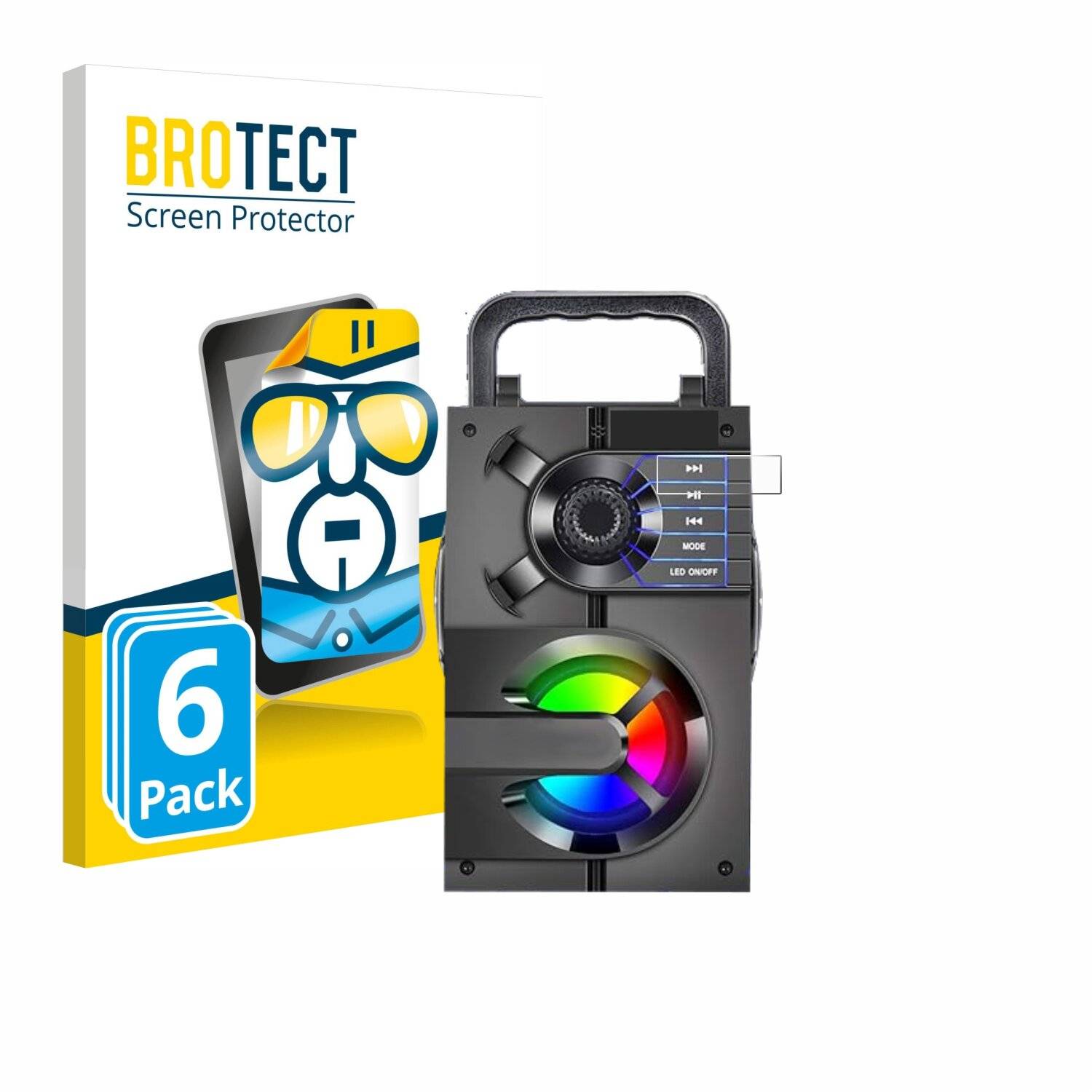 6x BROTECT Displayschutz-Folie für Tomproad