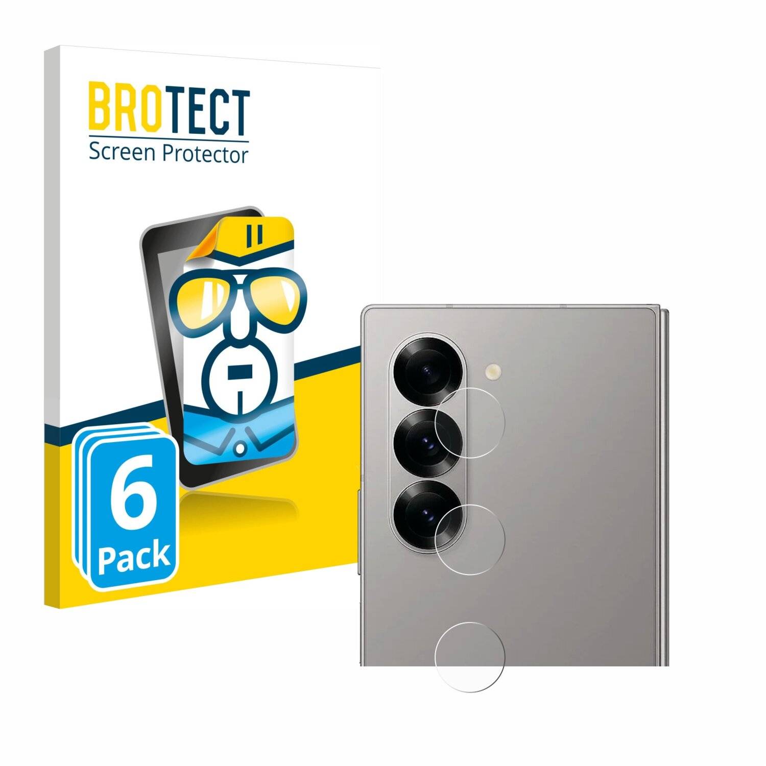 6x BROTECT Displayschutz-Folie für Samsung Galaxy Z Fold 6 5G (NUR