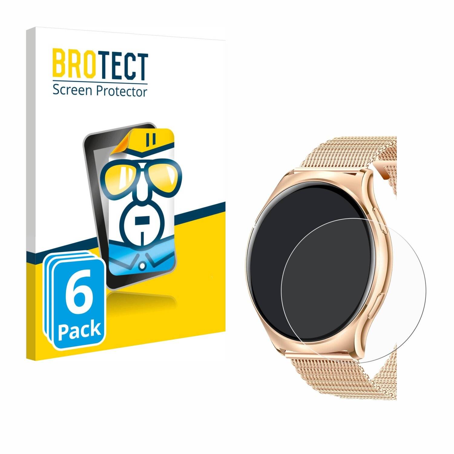 6x BROTECT Displayschutz-Folie für Iaret Smartwatch