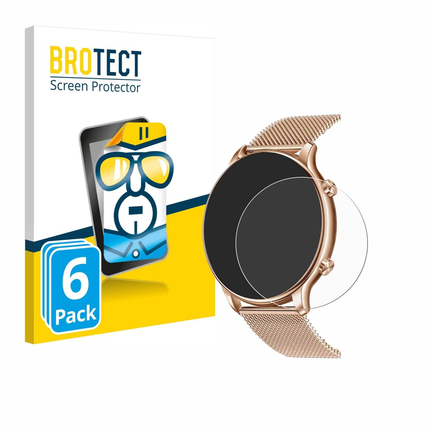 6x BROTECT Displayschutz-Folie für Luniqueshop LSWATCH