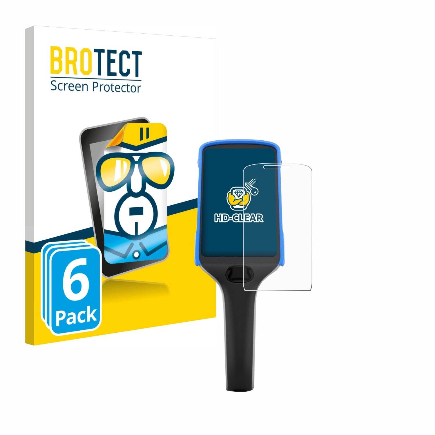 6x BROTECT Displayschutz-Folie für Zebra PS