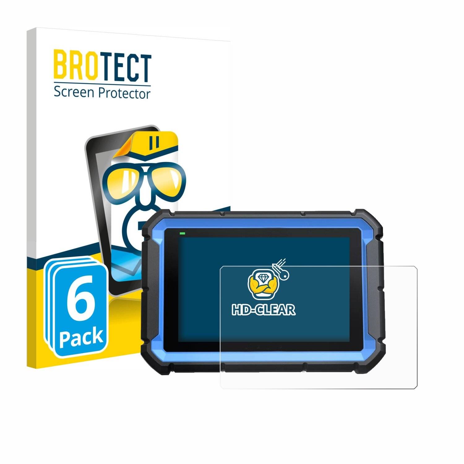 6x BROTECT Displayschutz-Folie für Topdon ArtiDiag