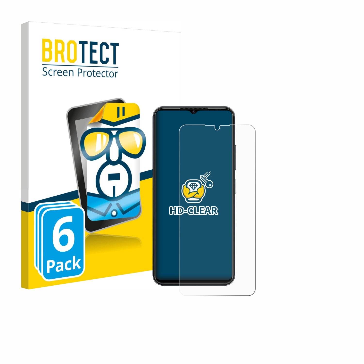 6x BROTECT Displayschutz-Folie für ZTE Blade