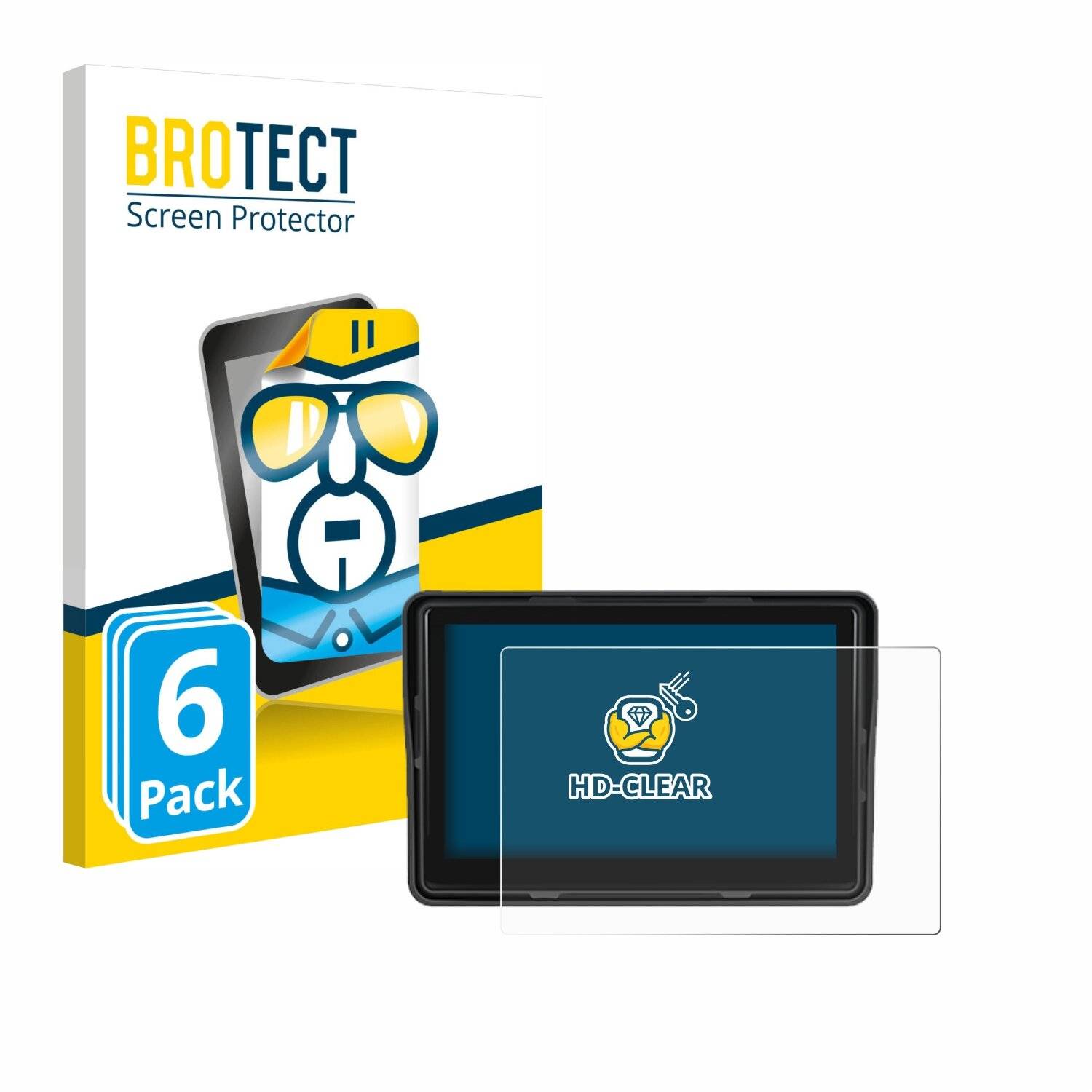 6x BROTECT Displayschutz-Folie für CAMECHO