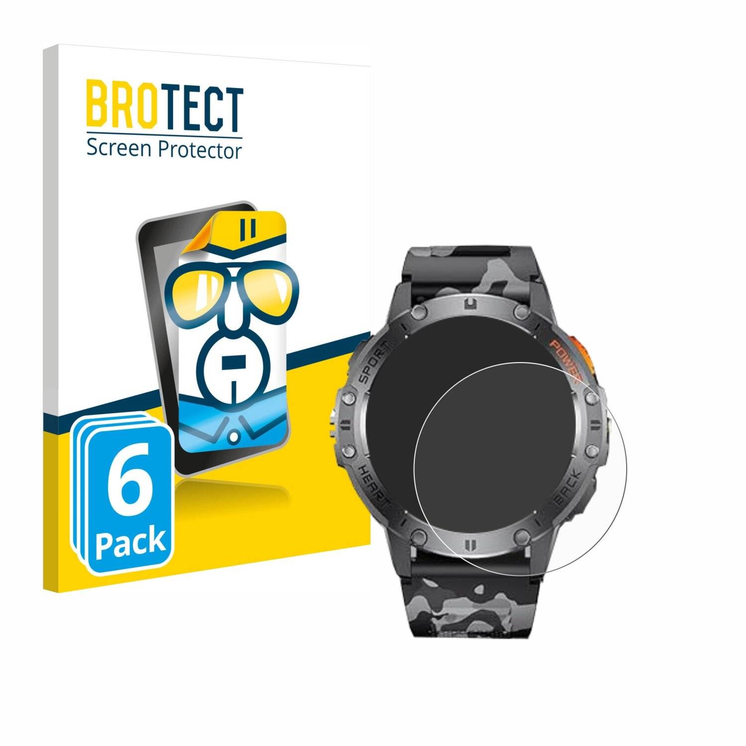 6x BROTECT Displayschutz-Folie für Dremac EF5-Q