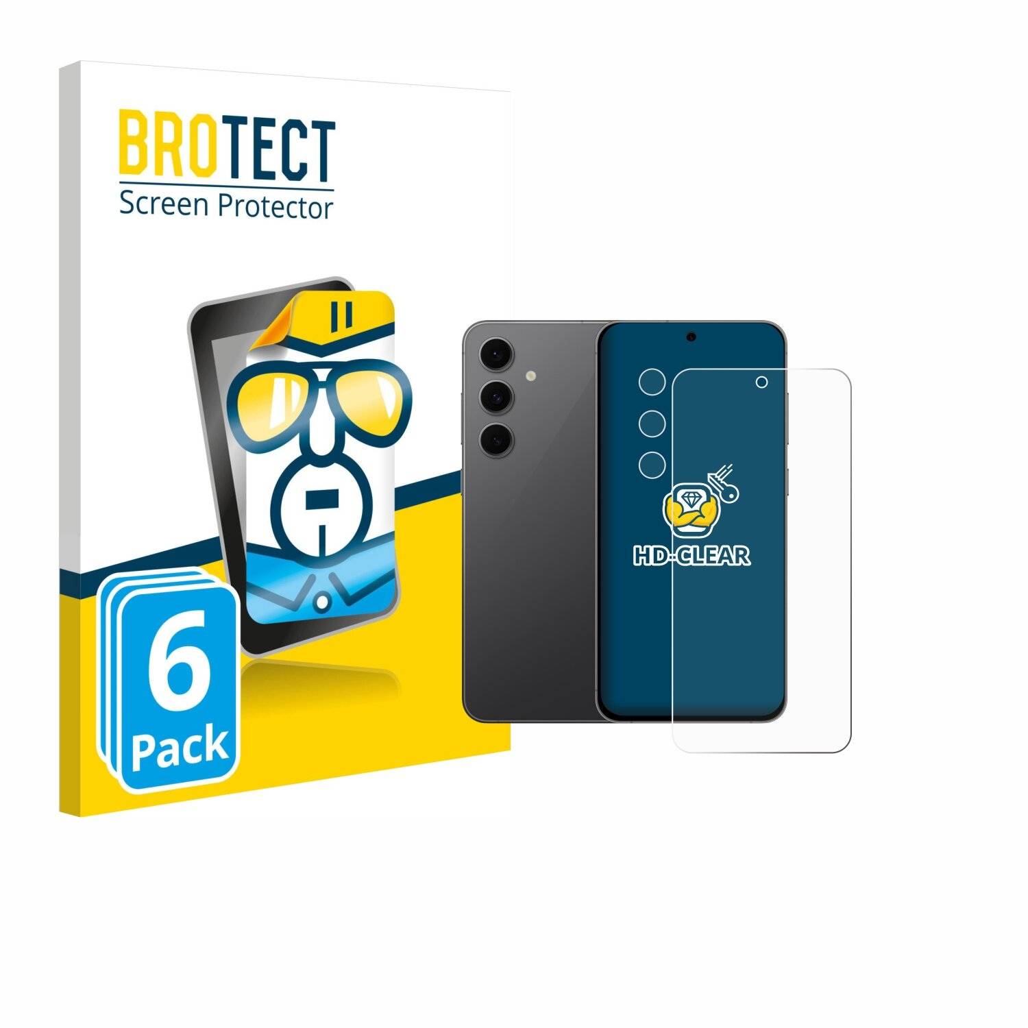 6x BROTECT Displayschutz-Folie für Samsung Galaxy S24 FE