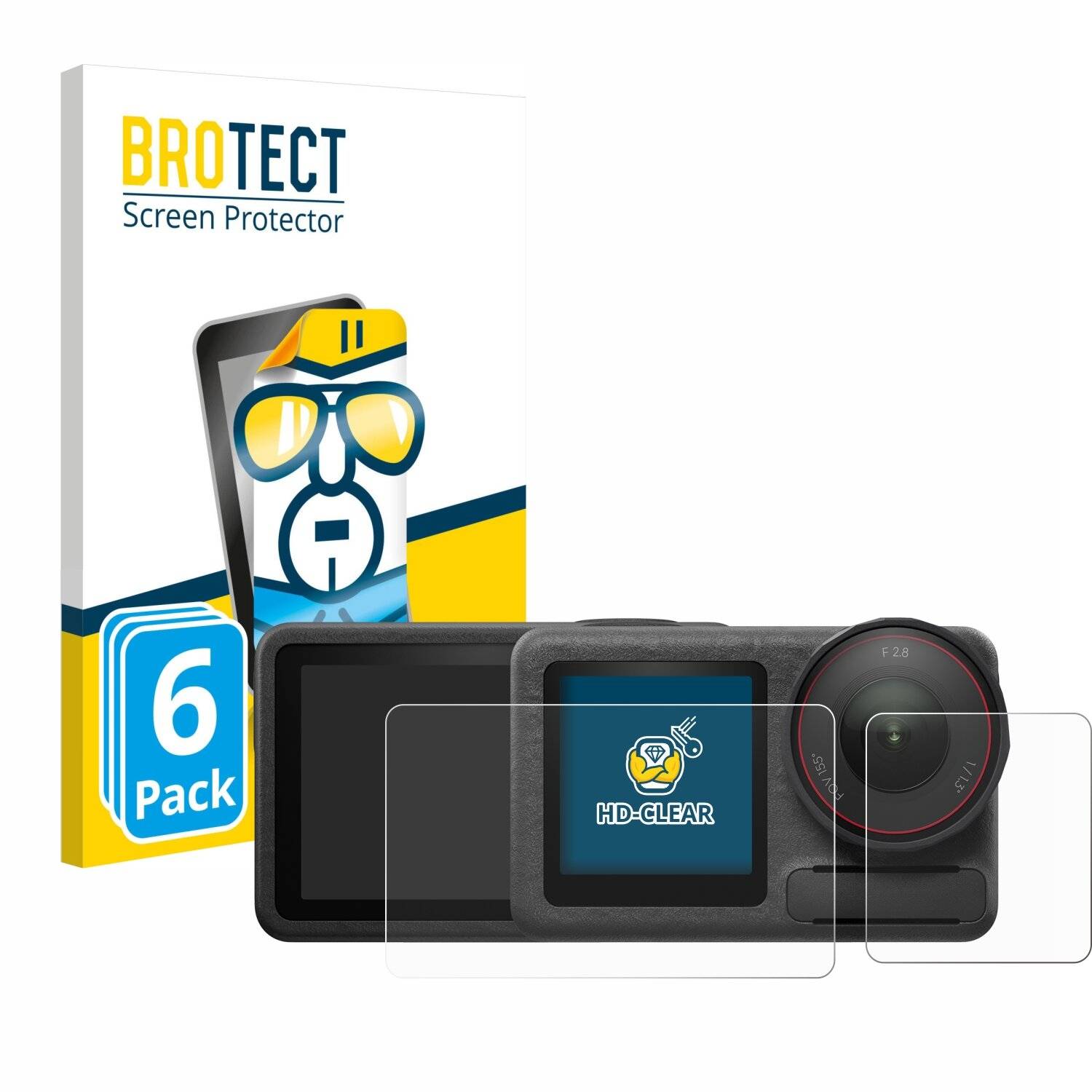 6x BROTECT Displayschutz-Folie für DJI Osmo Action 5 Pro