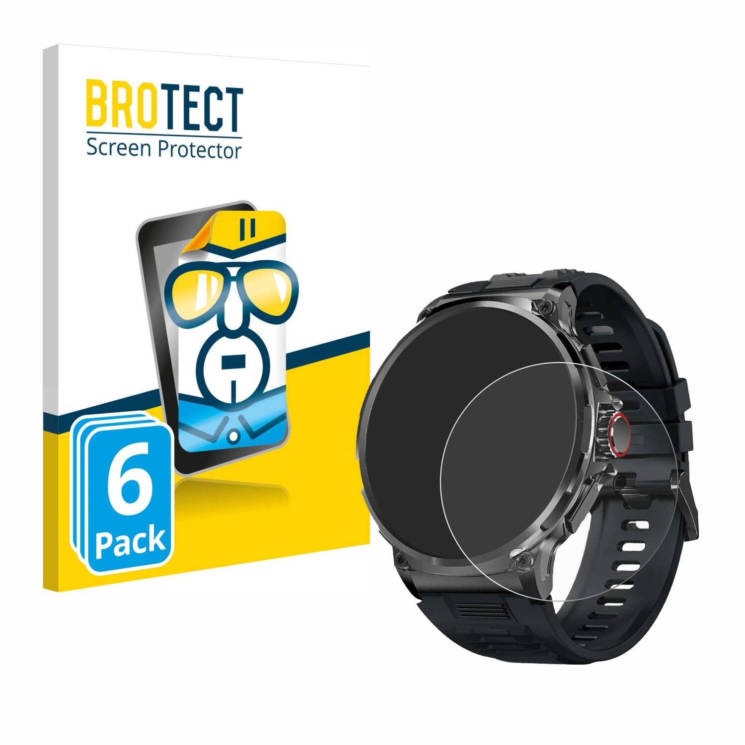 6x BROTECT Displayschutz-Folie für Stahlgear Zeus