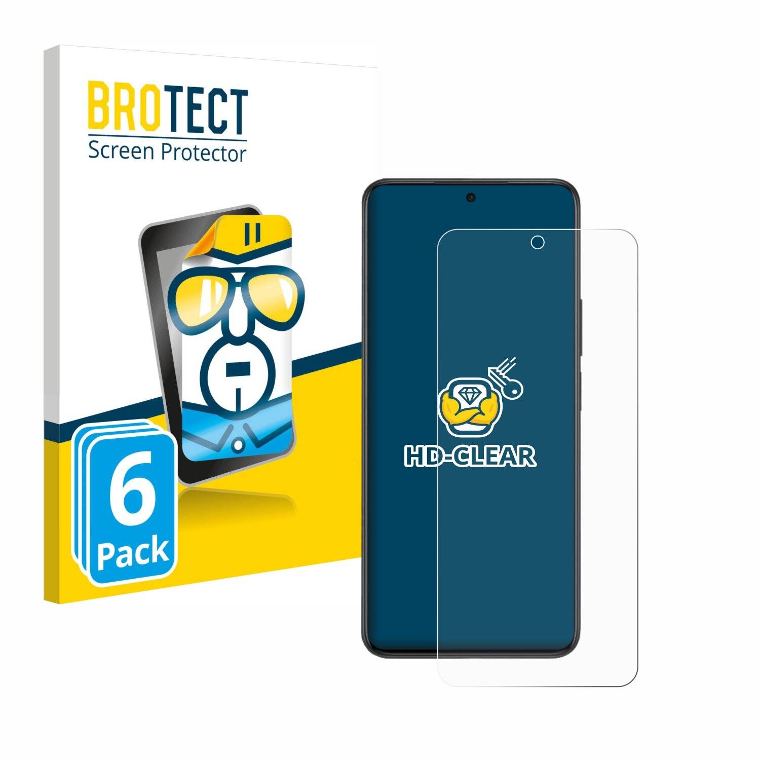 6x BROTECT Displayschutz-Folie für Honor