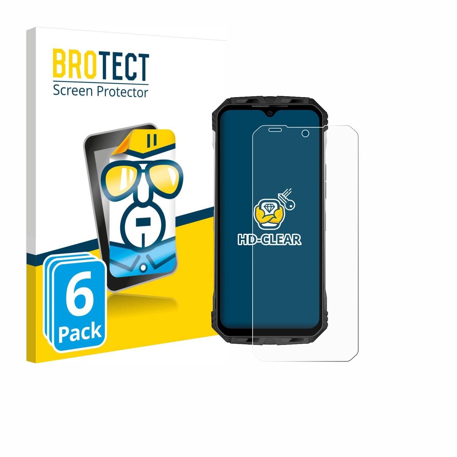 6x BROTECT Displayschutz-Folie für Doogee S