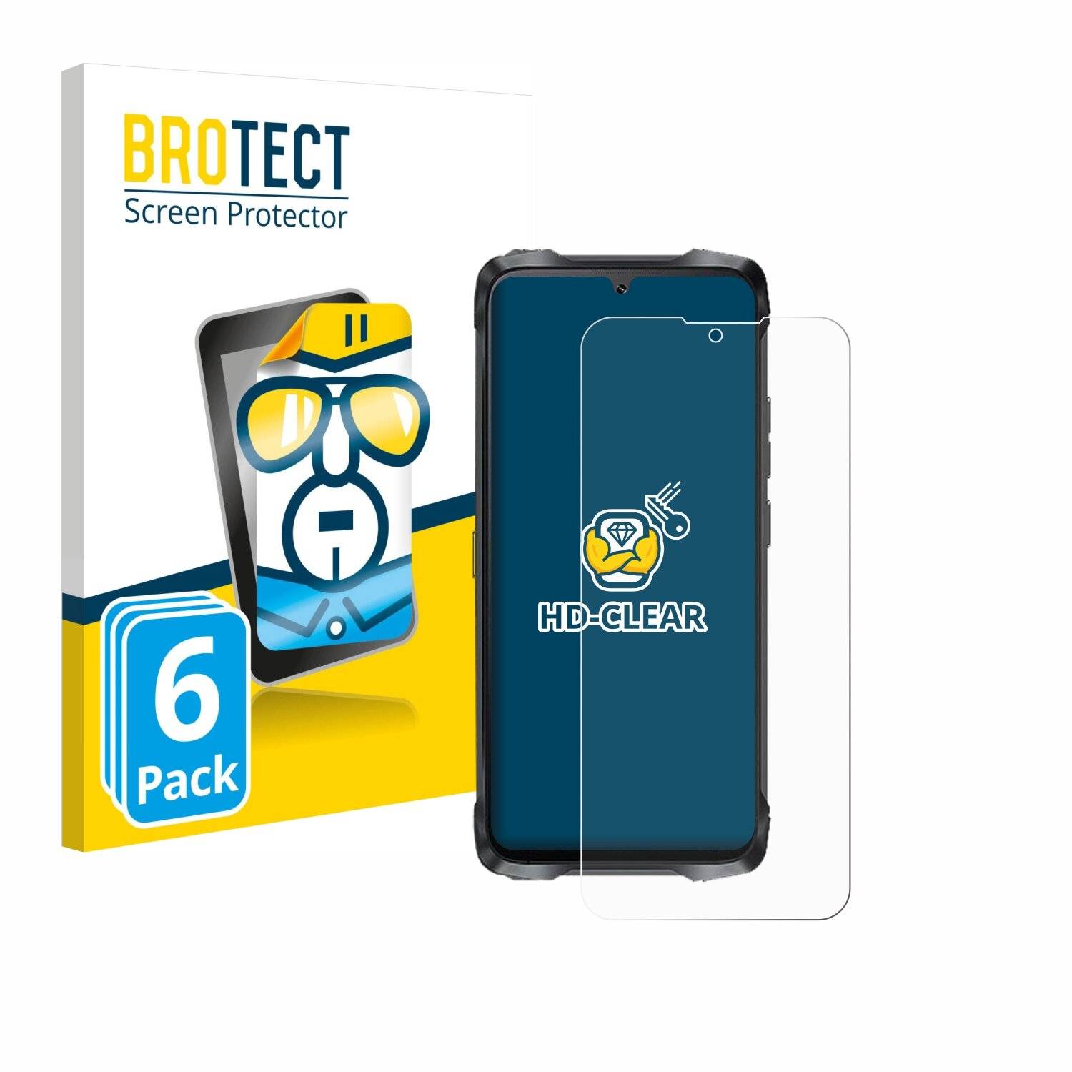 6x BROTECT Displayschutz-Folie für Cubot KingKong Power
