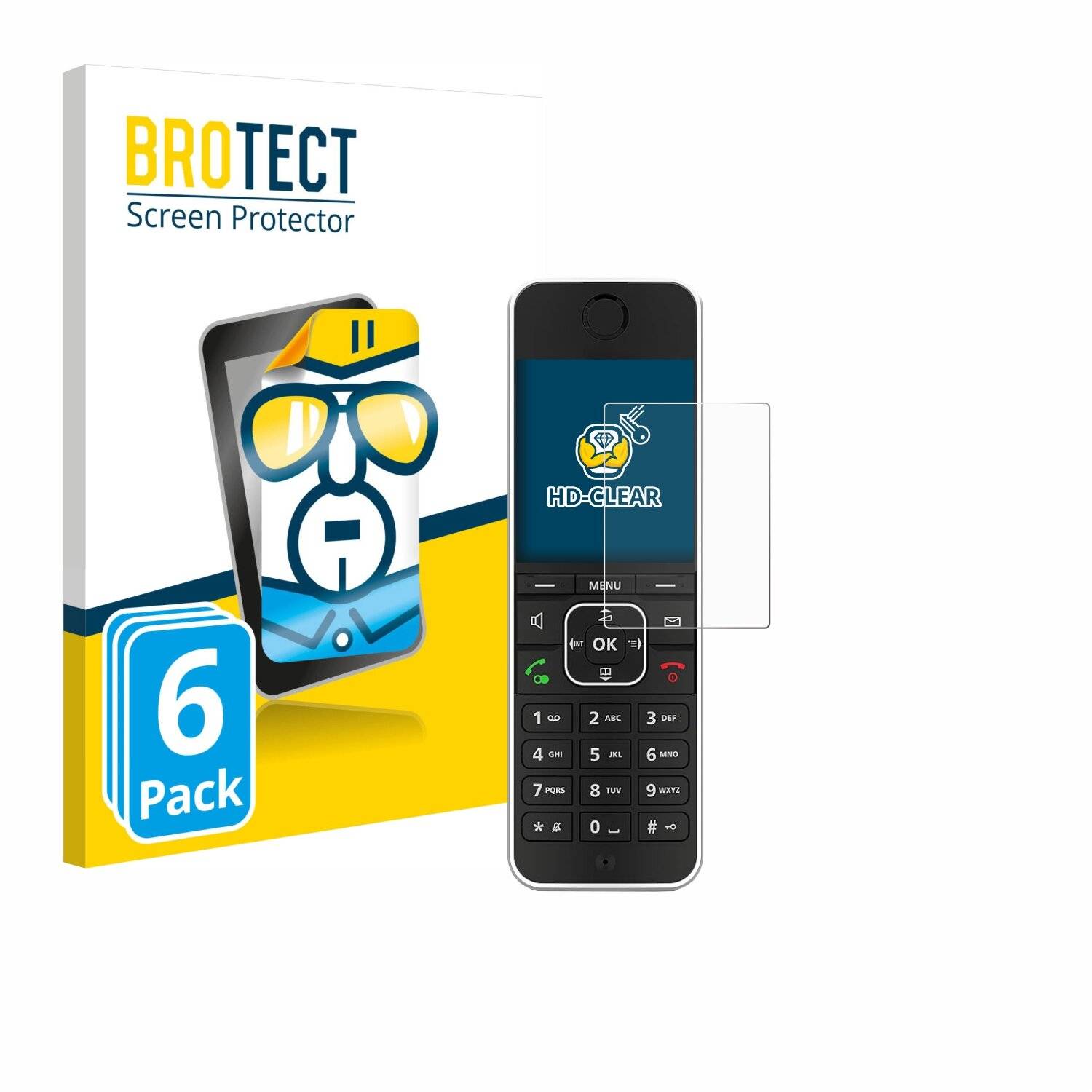 6x BROTECT Displayschutz-Folie für AVM Fritz!Fon C6