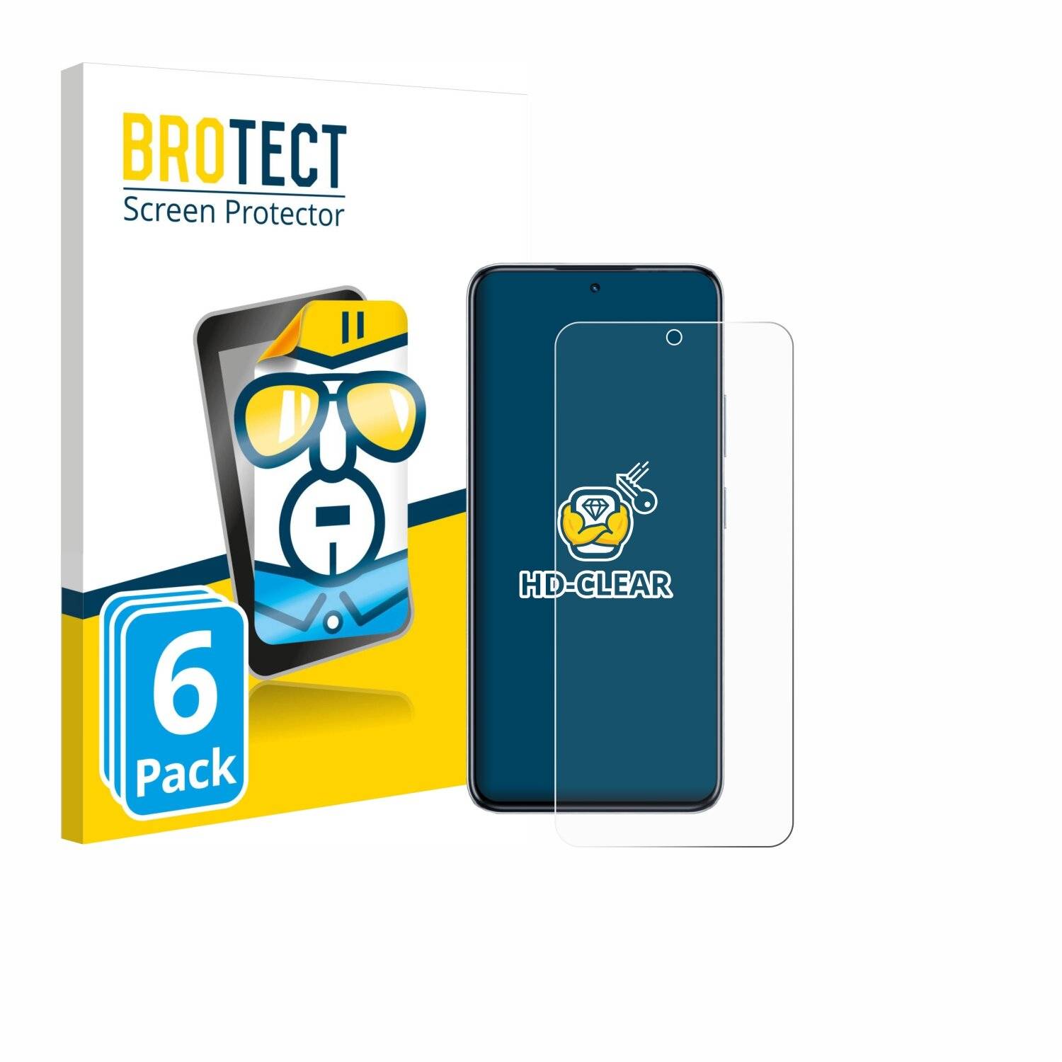 6x BROTECT Displayschutz-Folie für Infinix Hot 50