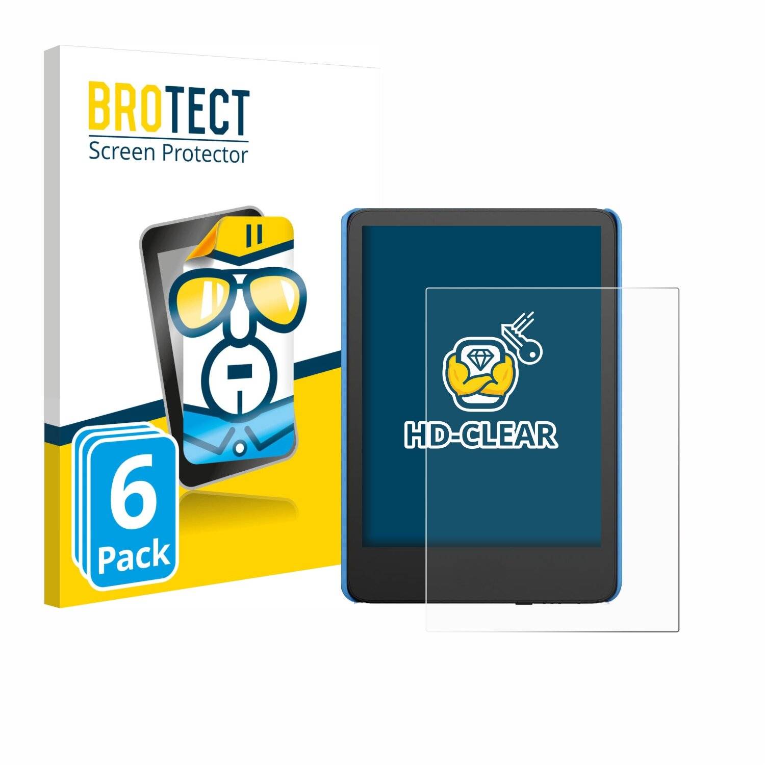 6x BROTECT Displayschutz-Folie für Amazon Kindle Kids