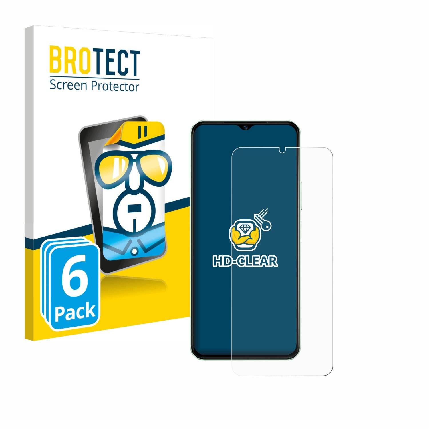 6x BROTECT Displayschutz-Folie für Vivo