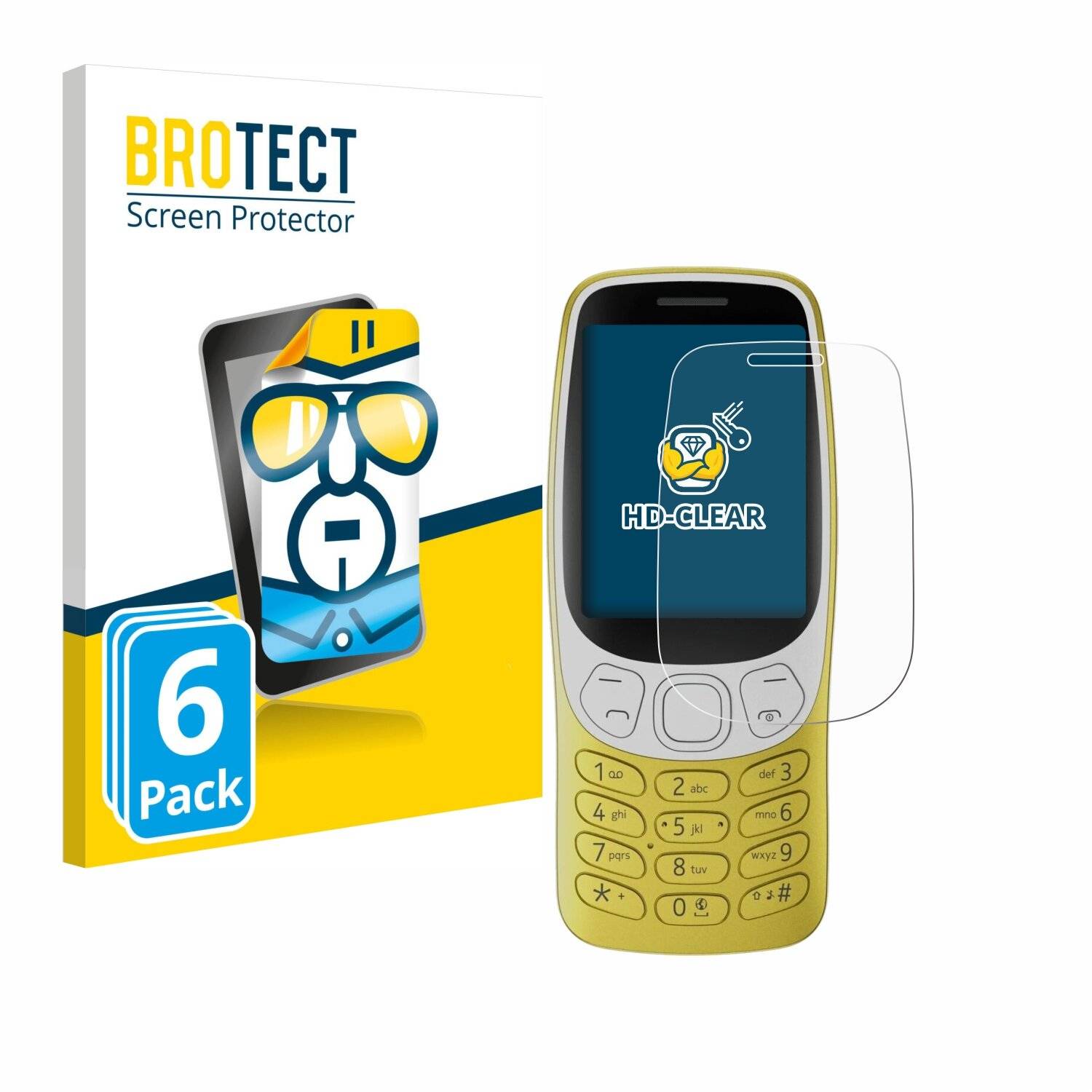 6x BROTECT Displayschutz-Folie für Nokia