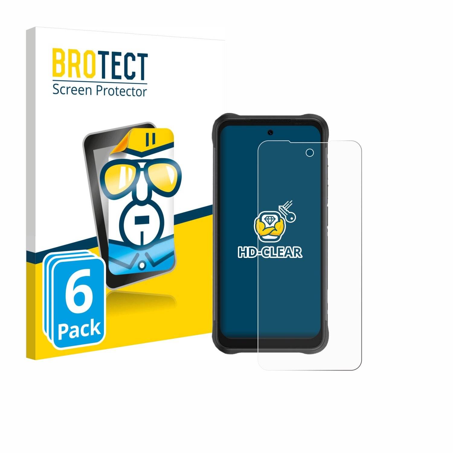 6x BROTECT Displayschutz-Folie für Umidigi Bison GT2 Pro
