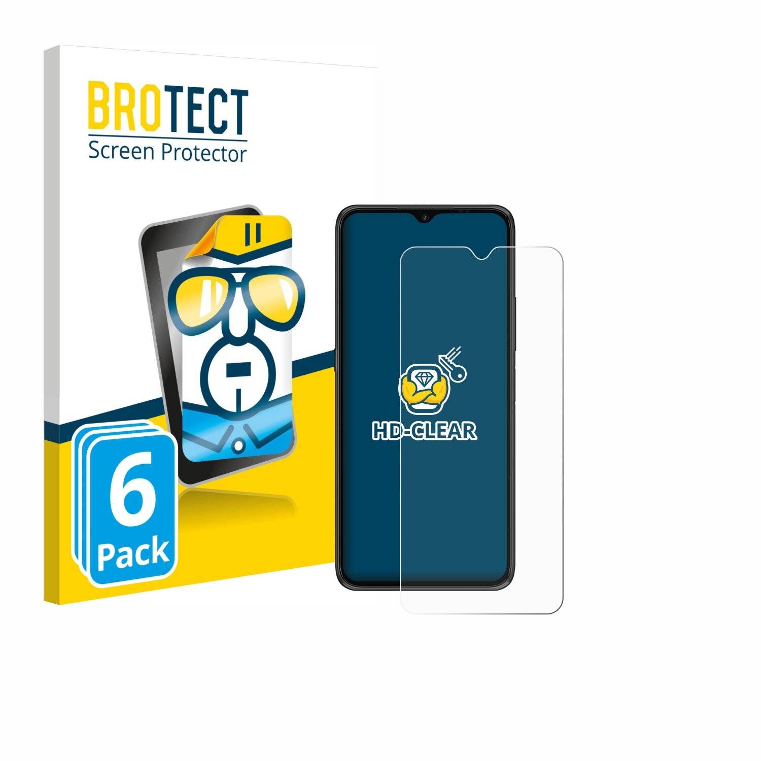 6x BROTECT Displayschutz-Folie für Umidigi Power