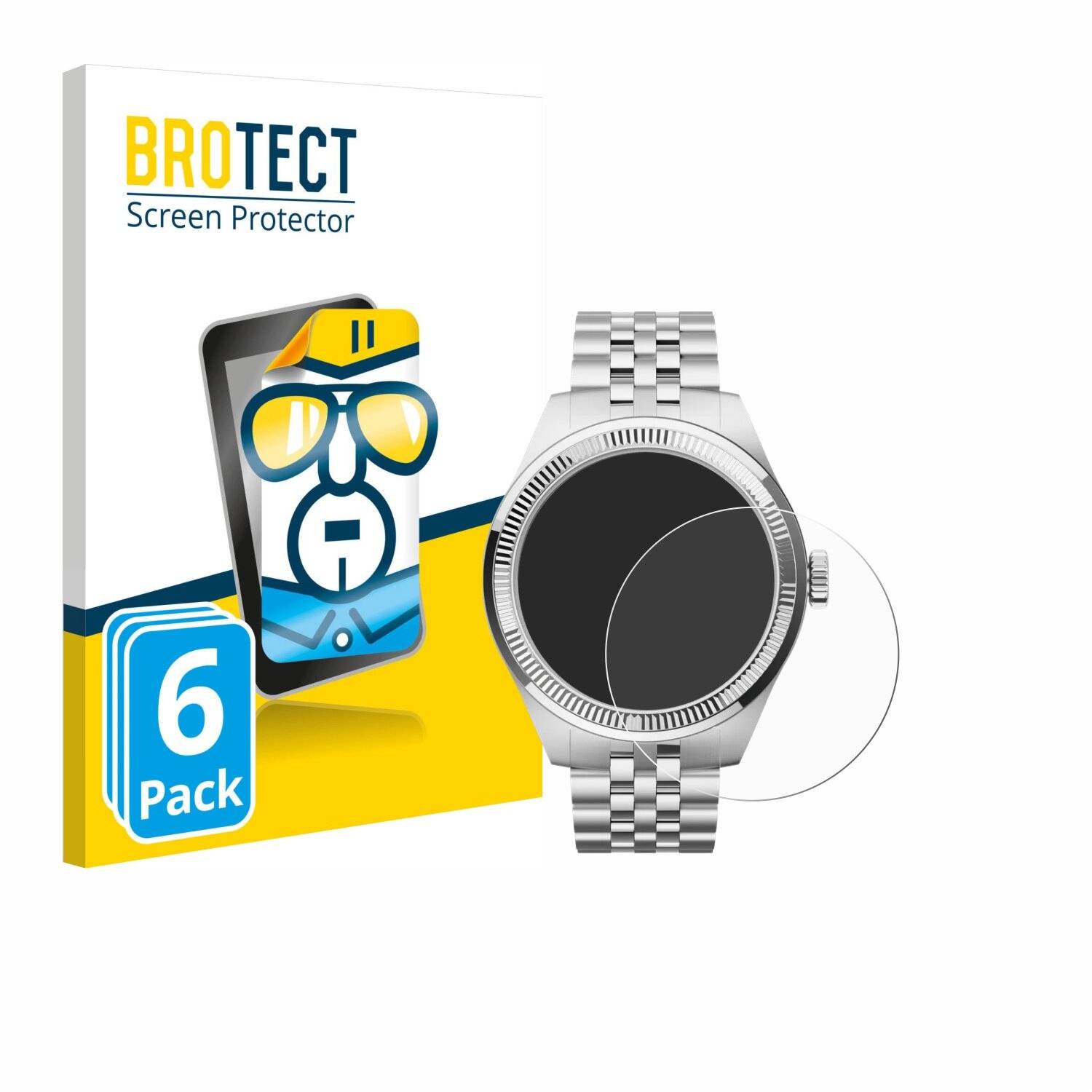 6x BROTECT Displayschutz-Folie für Withings ScanWatch Nova Brilliant (39