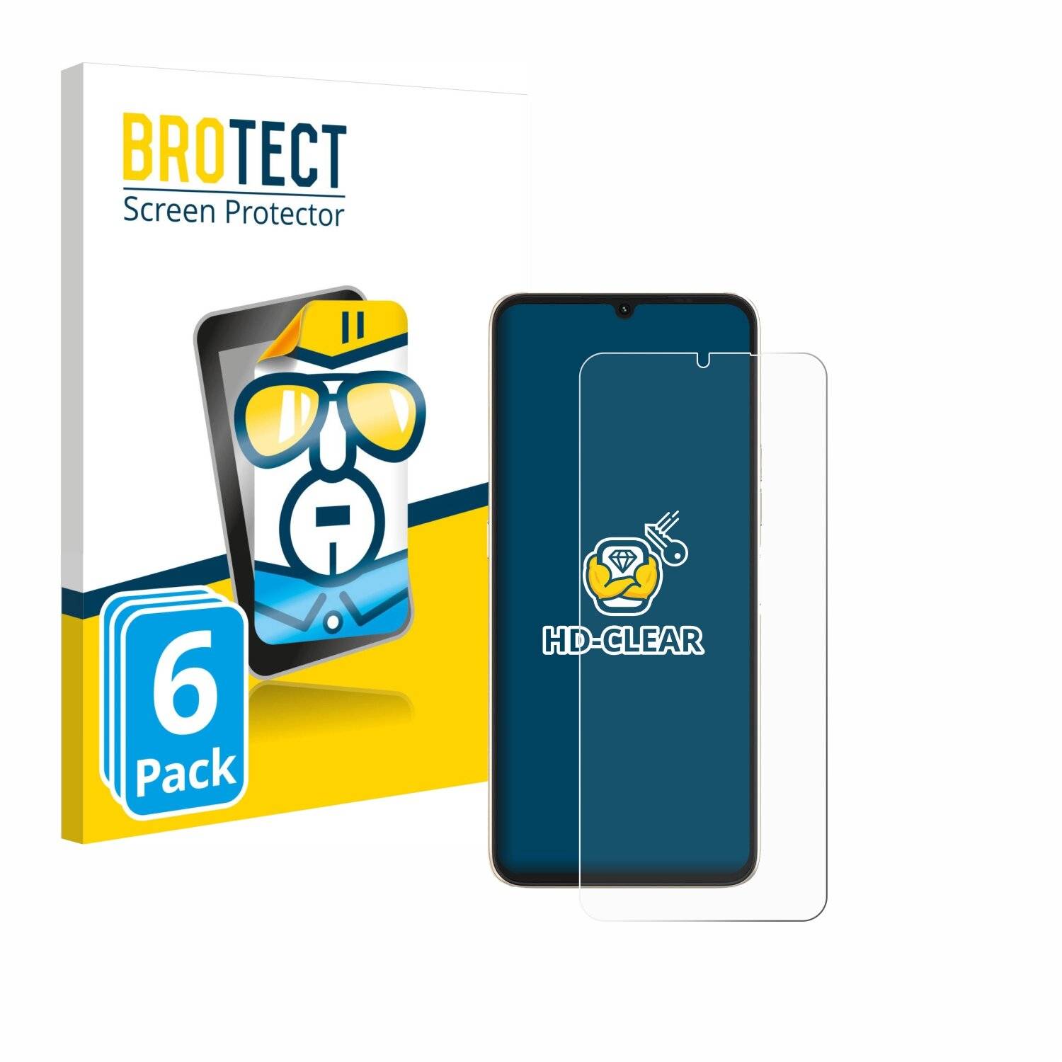 6x BROTECT Displayschutz-Folie für Umidigi F3
