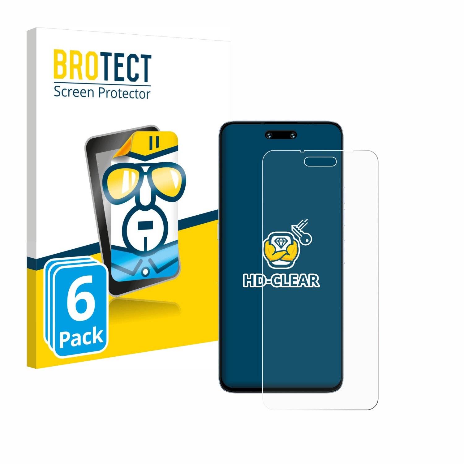6x BROTECT Displayschutz-Folie für Umidigi G6