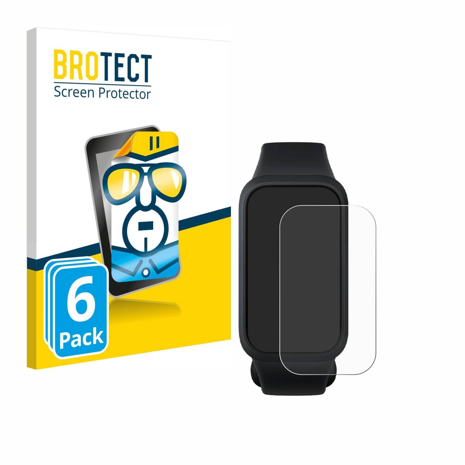 6x BROTECT Displayschutz-Folie für Xiaomi Mi Smart Band 9