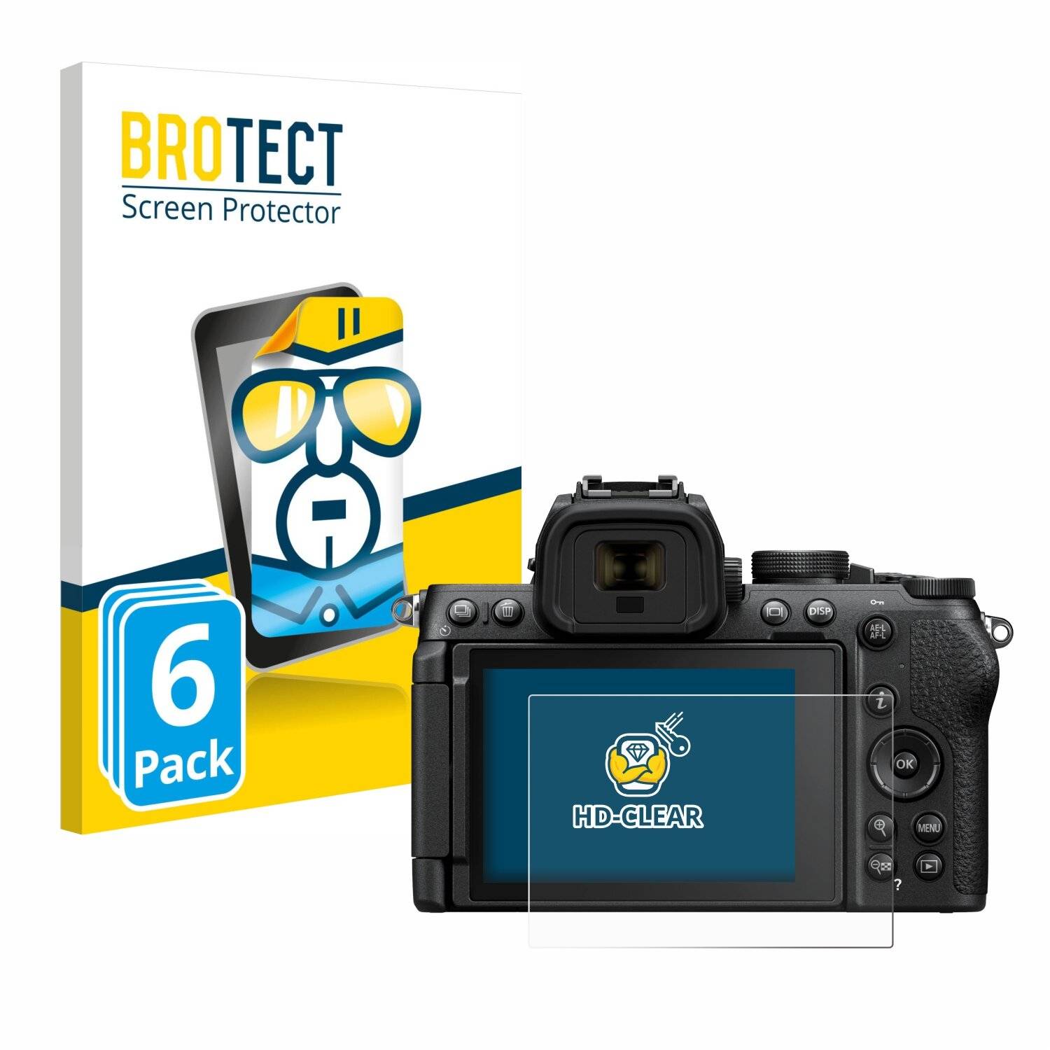 6x BROTECT Displayschutz-Folie für Nikon Z50