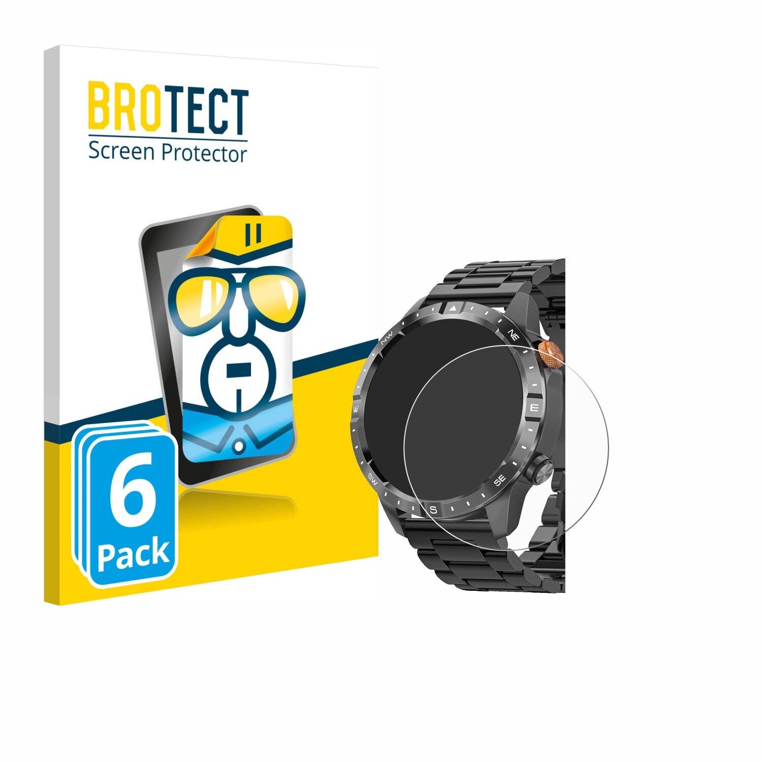 6x BROTECT Displayschutz-Folie für Banlvs A-57-K