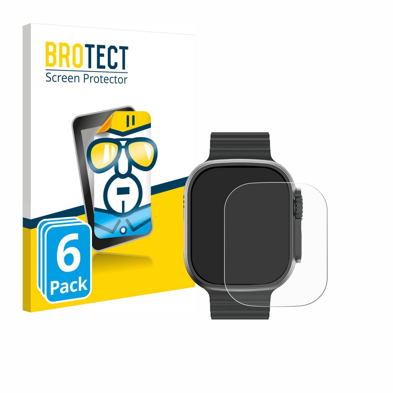 6x BROTECT Displayschutz-Folie für Kiano Watch