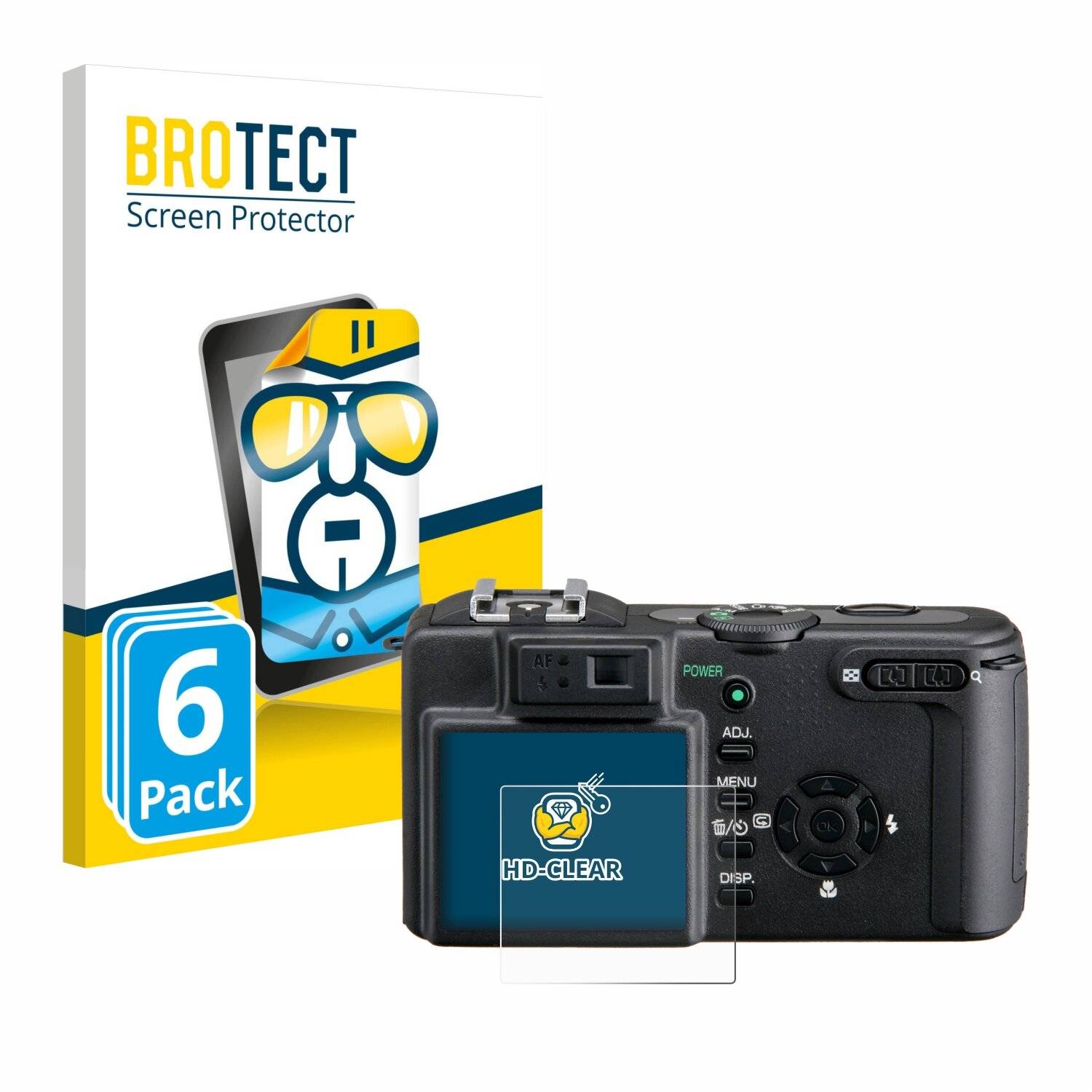 6x BROTECT Displayschutz-Folie für Ricoh Caplio